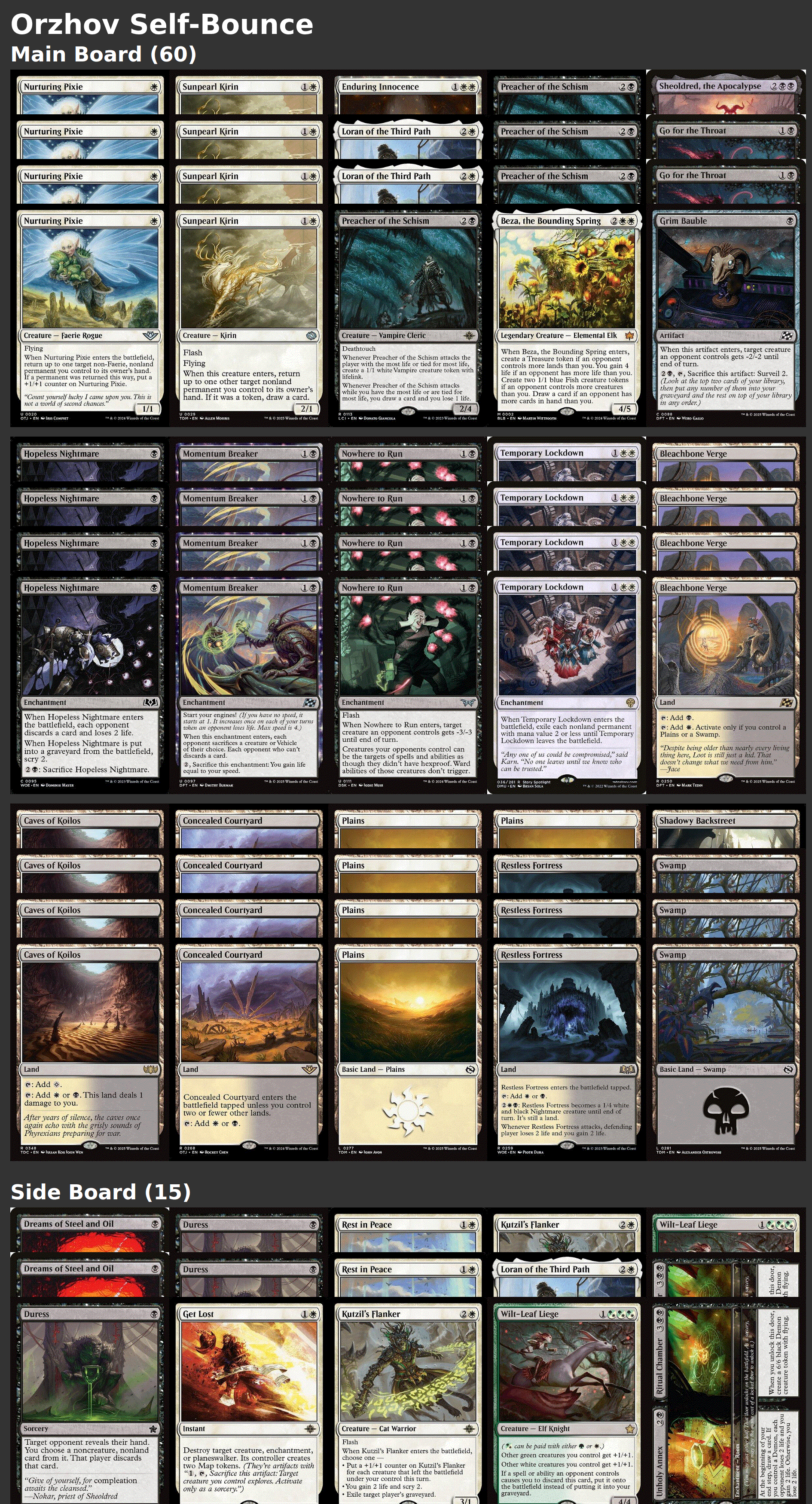 Orzhov Self-Bounce