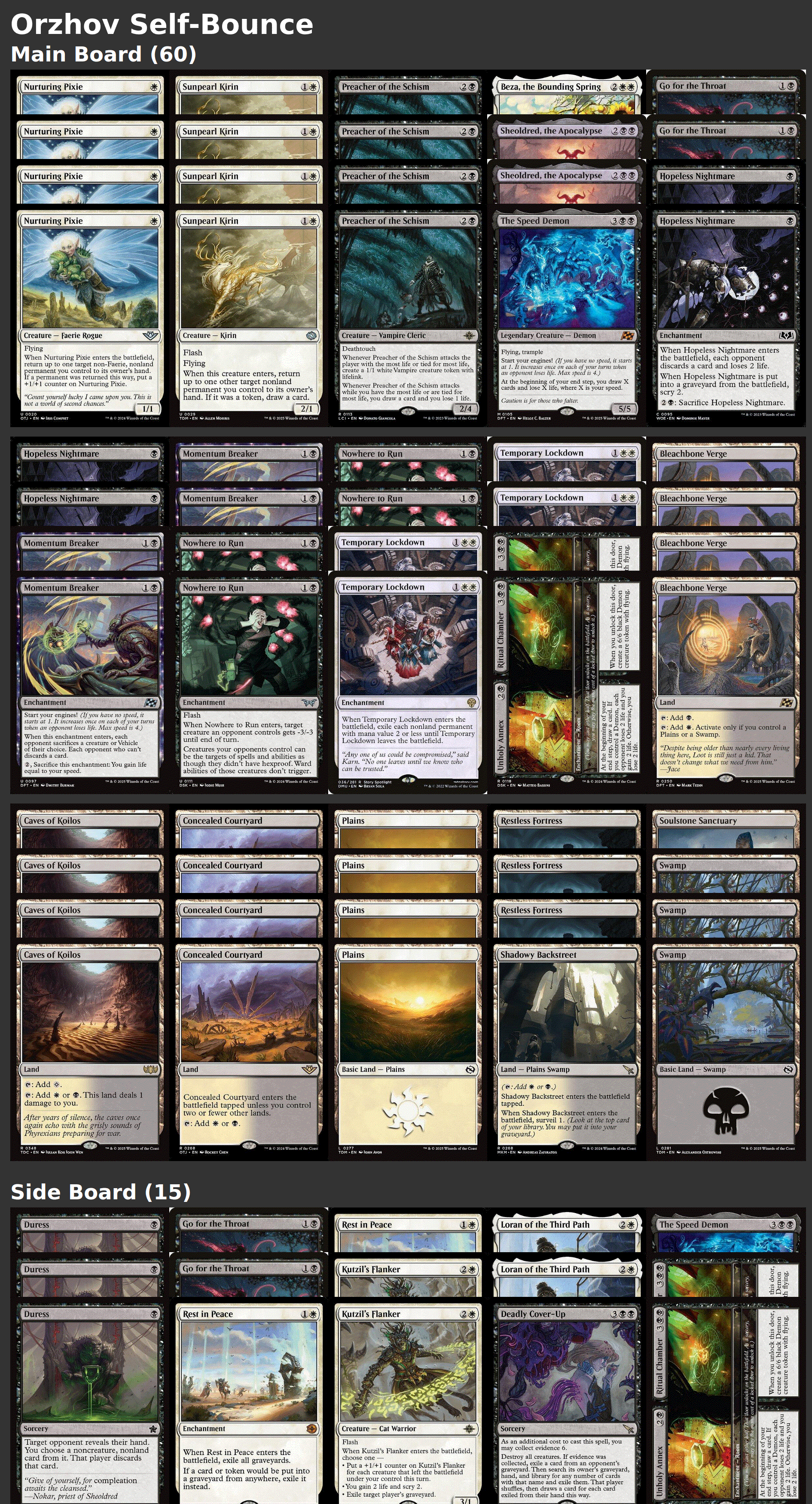 Orzhov Self-Bounce