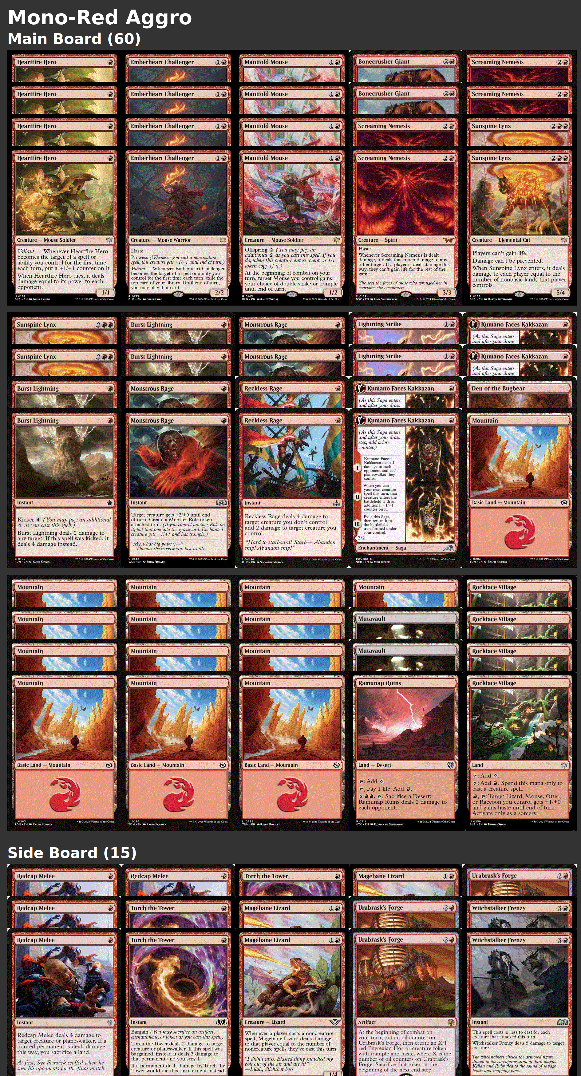 Mono-Red Aggro