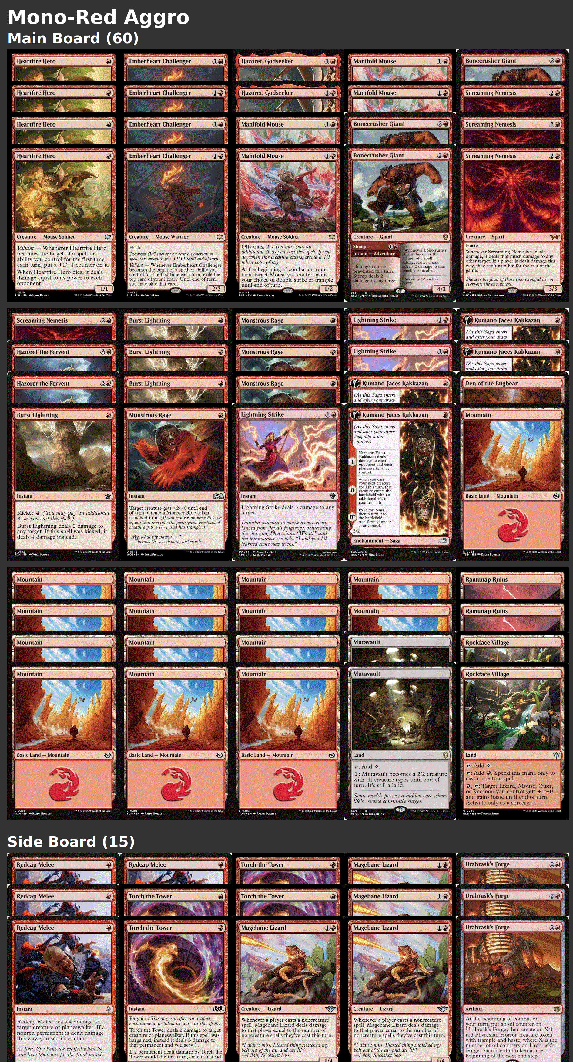 Mono-Red Aggro