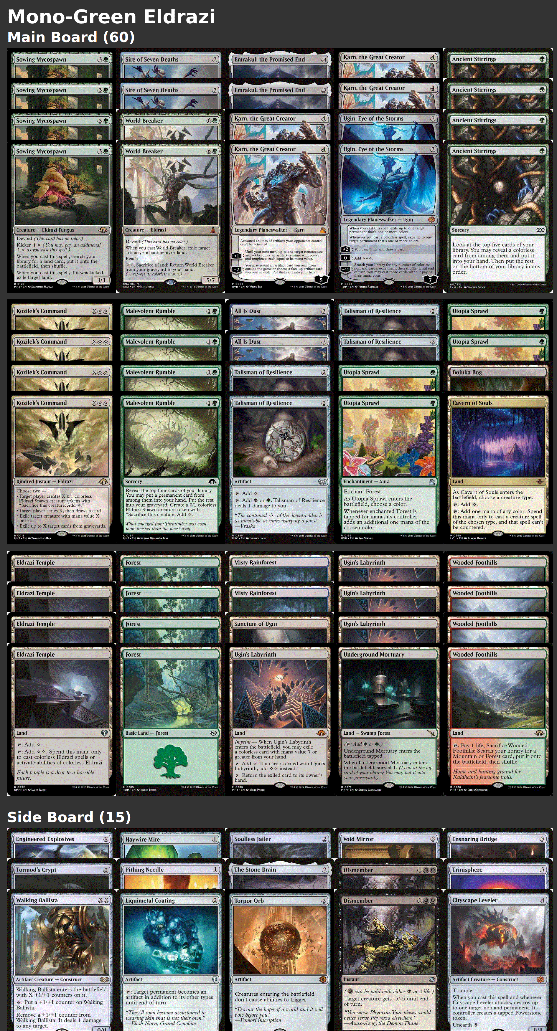 Mono-Green Eldrazi