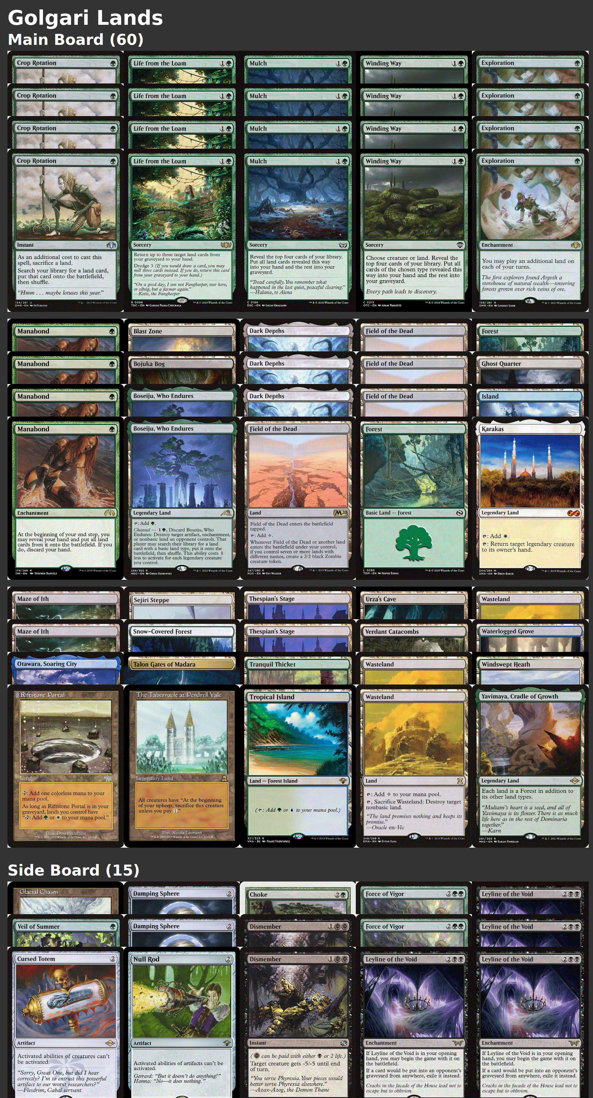 Golgari Lands