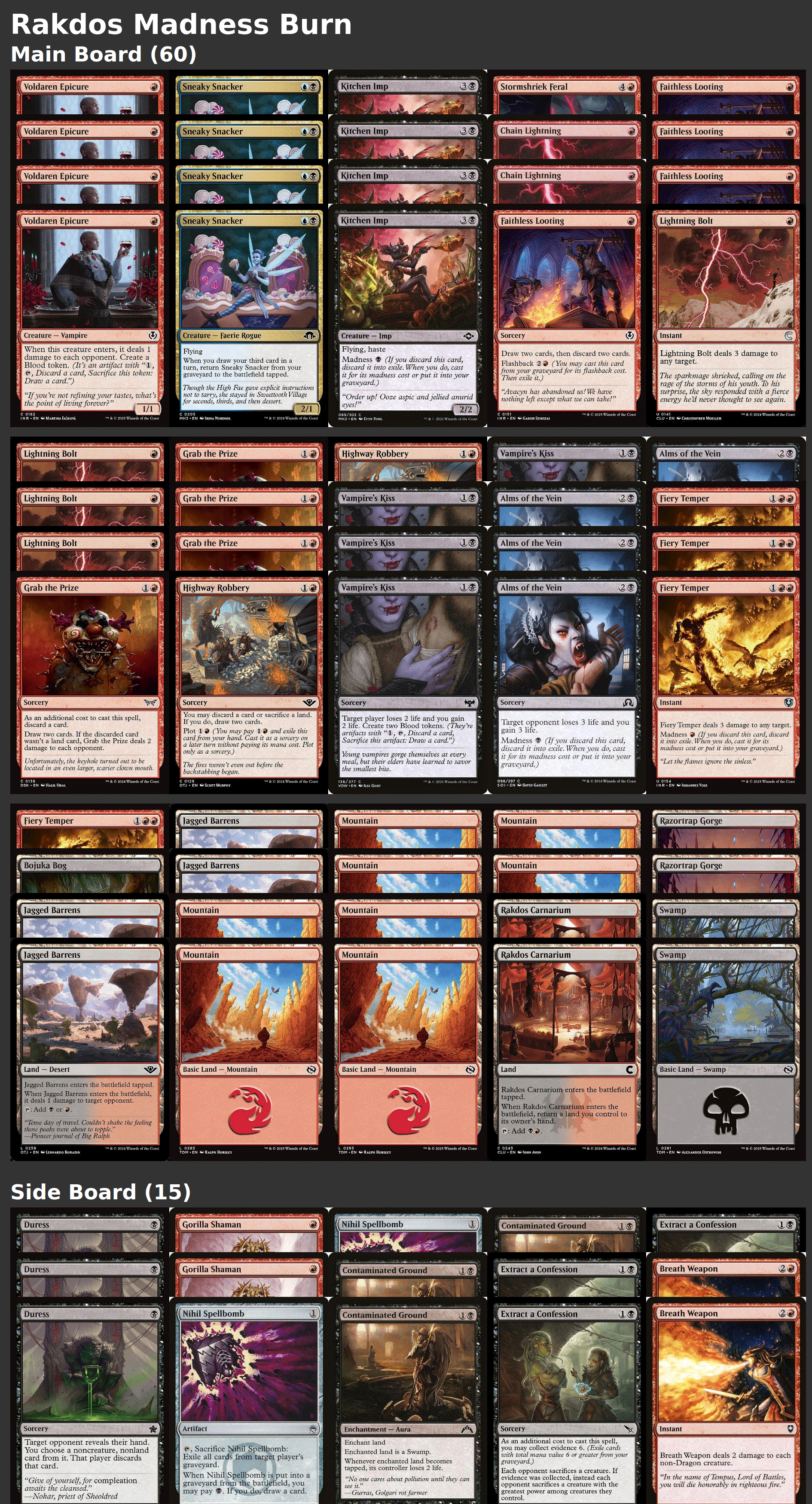 Rakdos Madness Burn