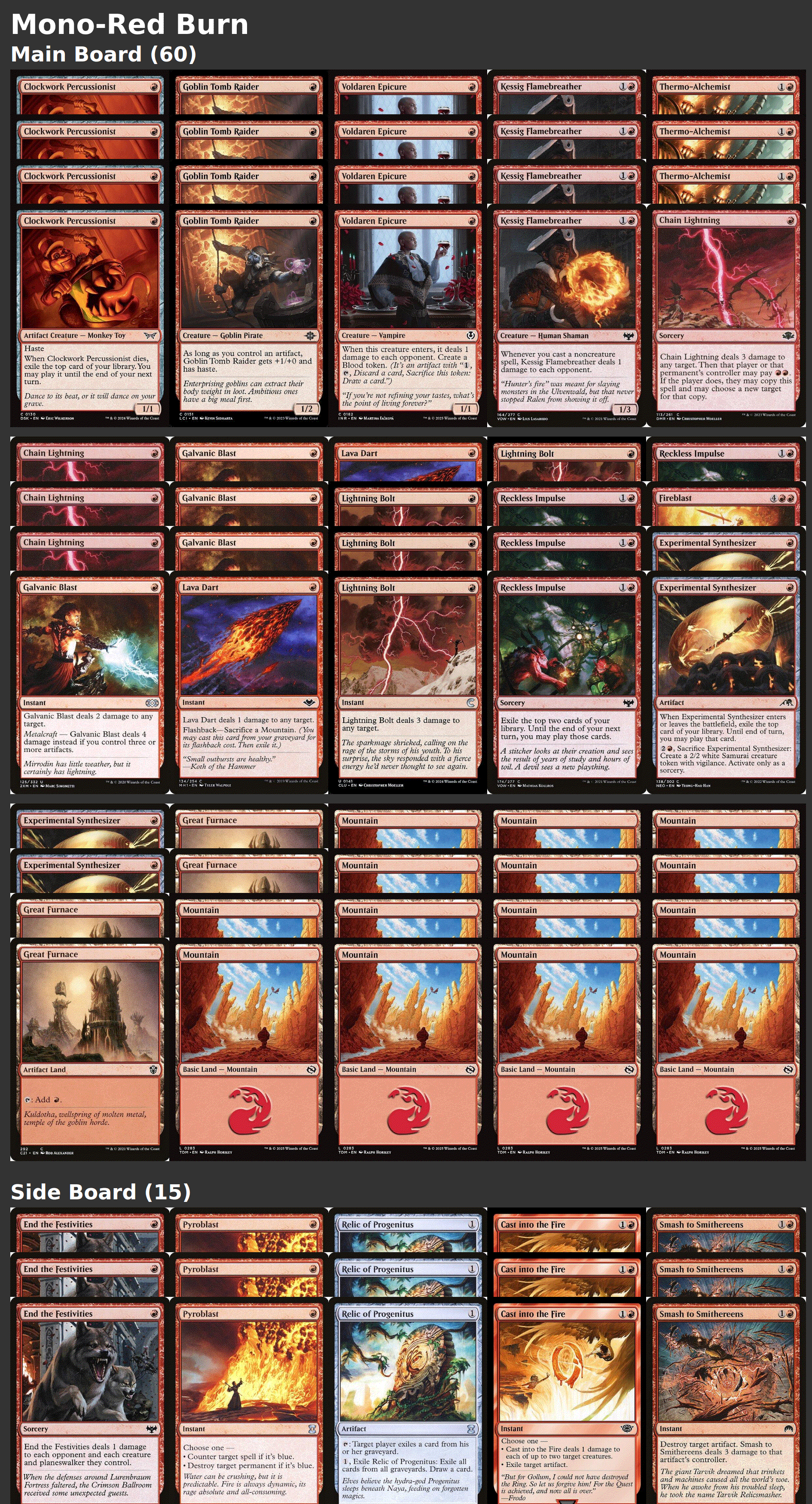 Mono-Red Burn
