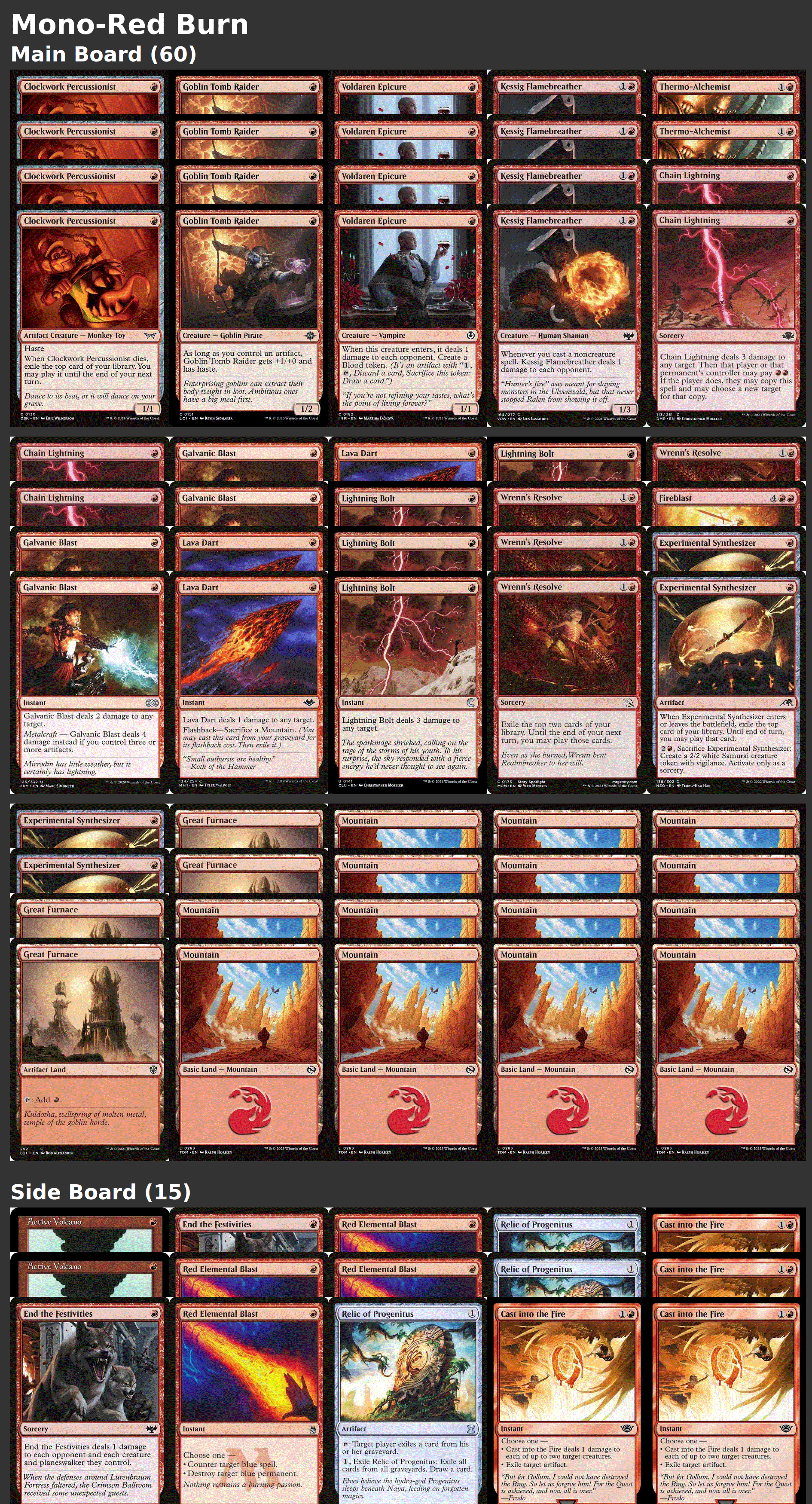 Mono-Red Burn