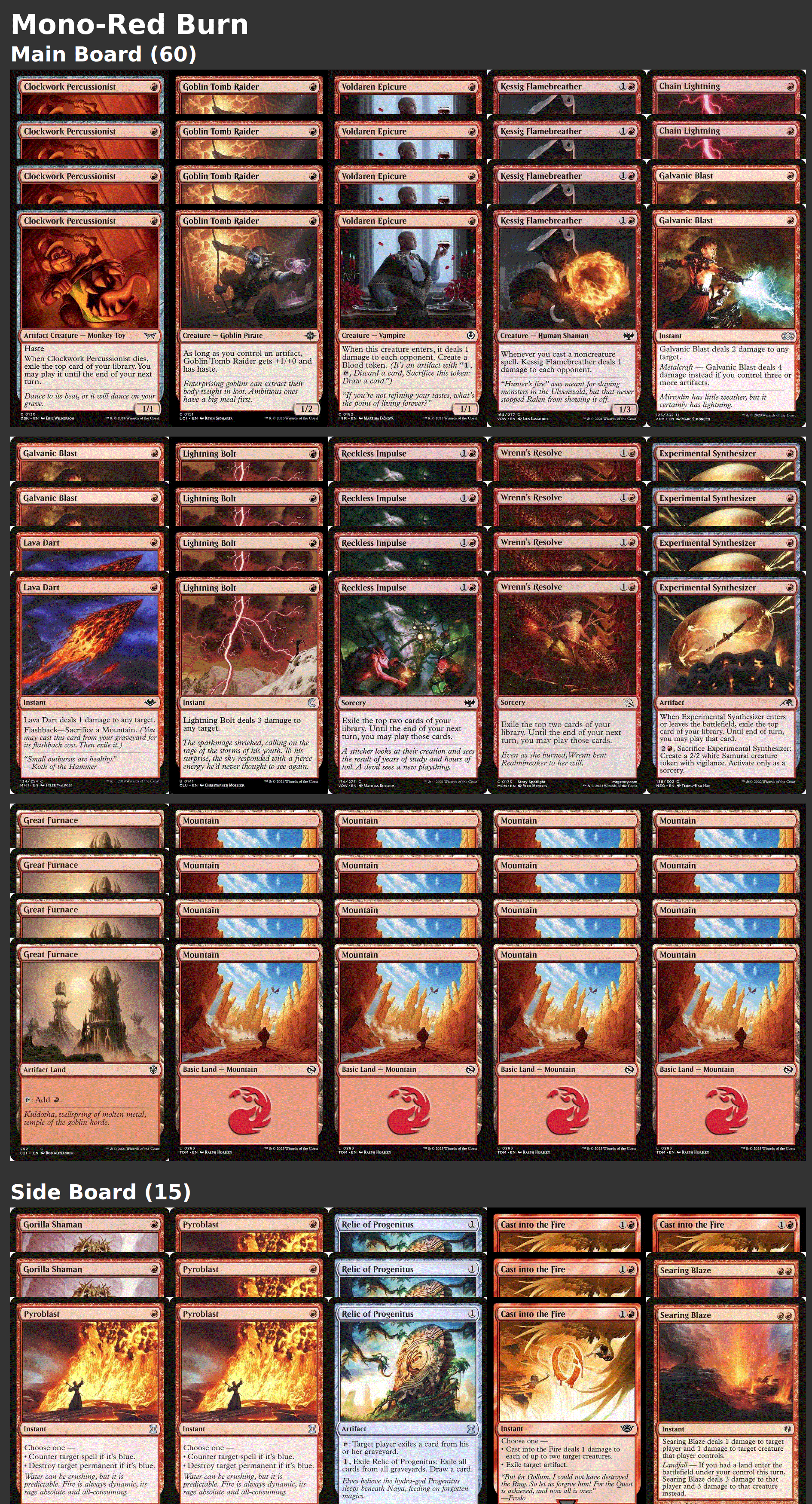 Mono-Red Burn
