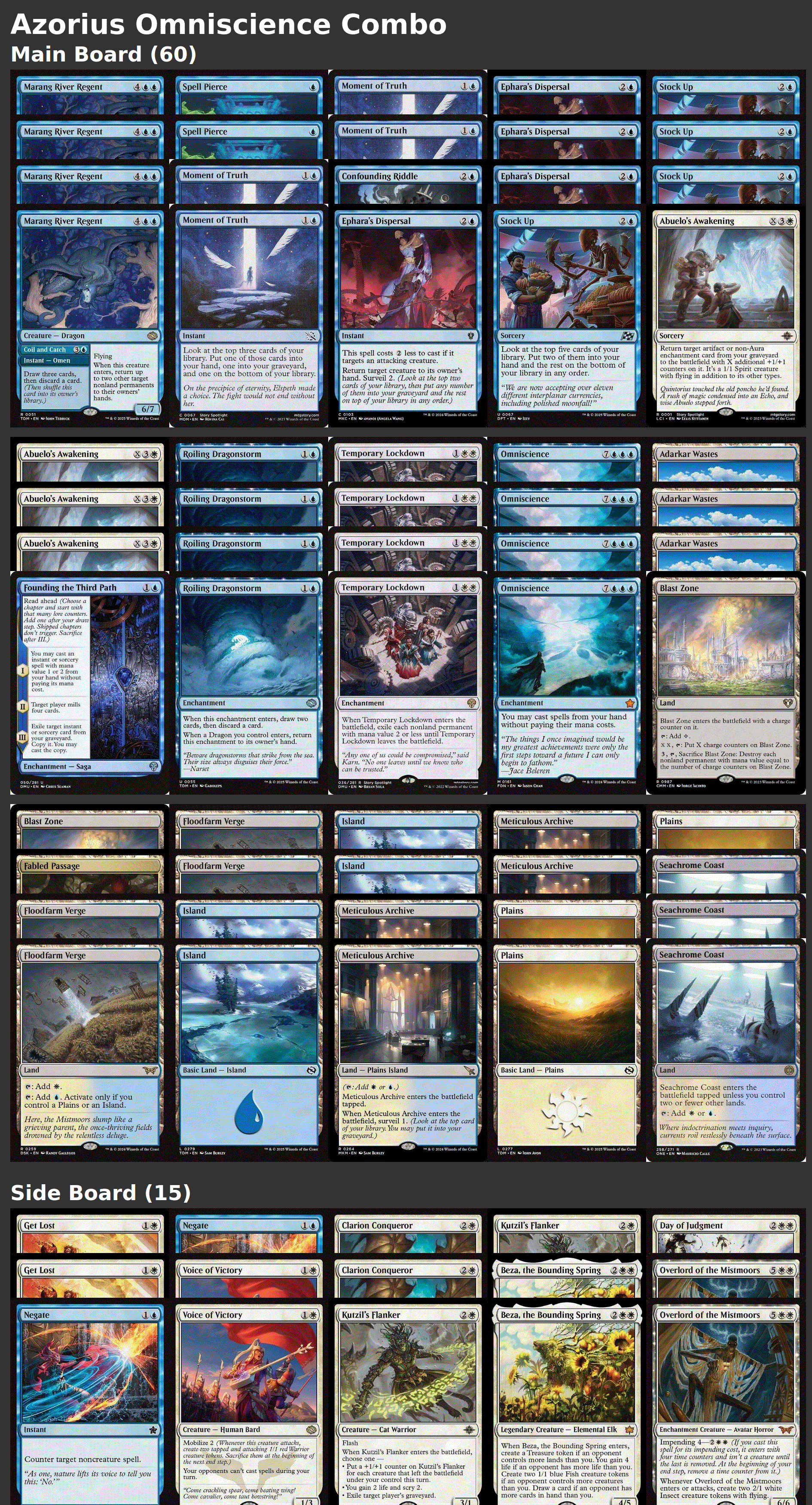 Azorius Omniscience Combo