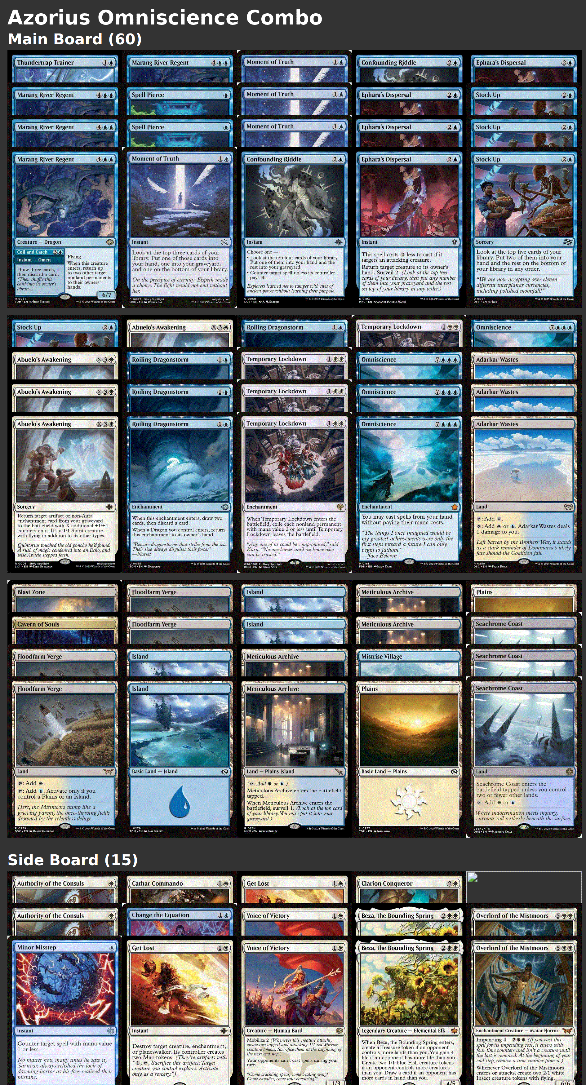 Azorius Omniscience Combo