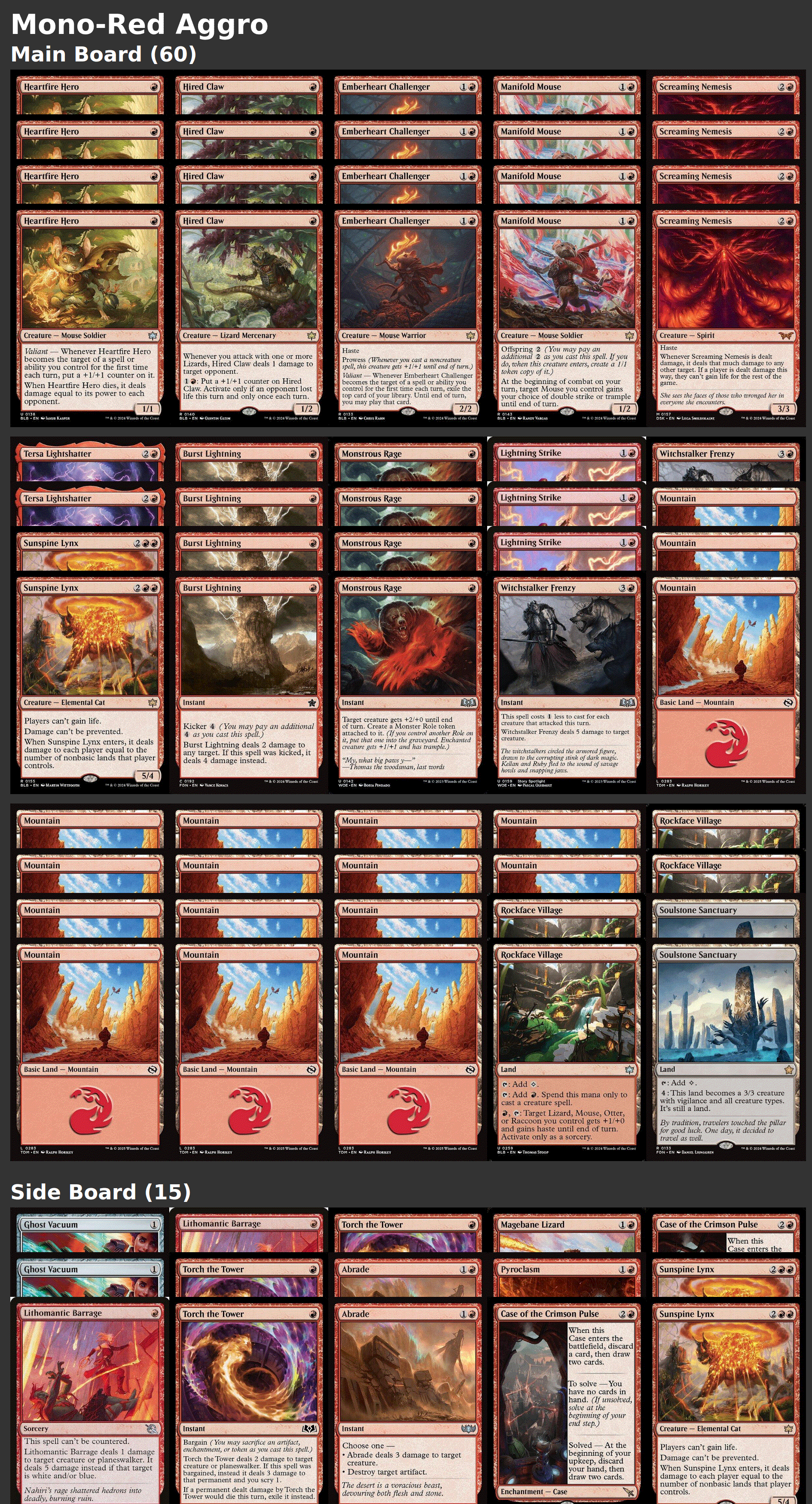 Mono-Red Aggro
