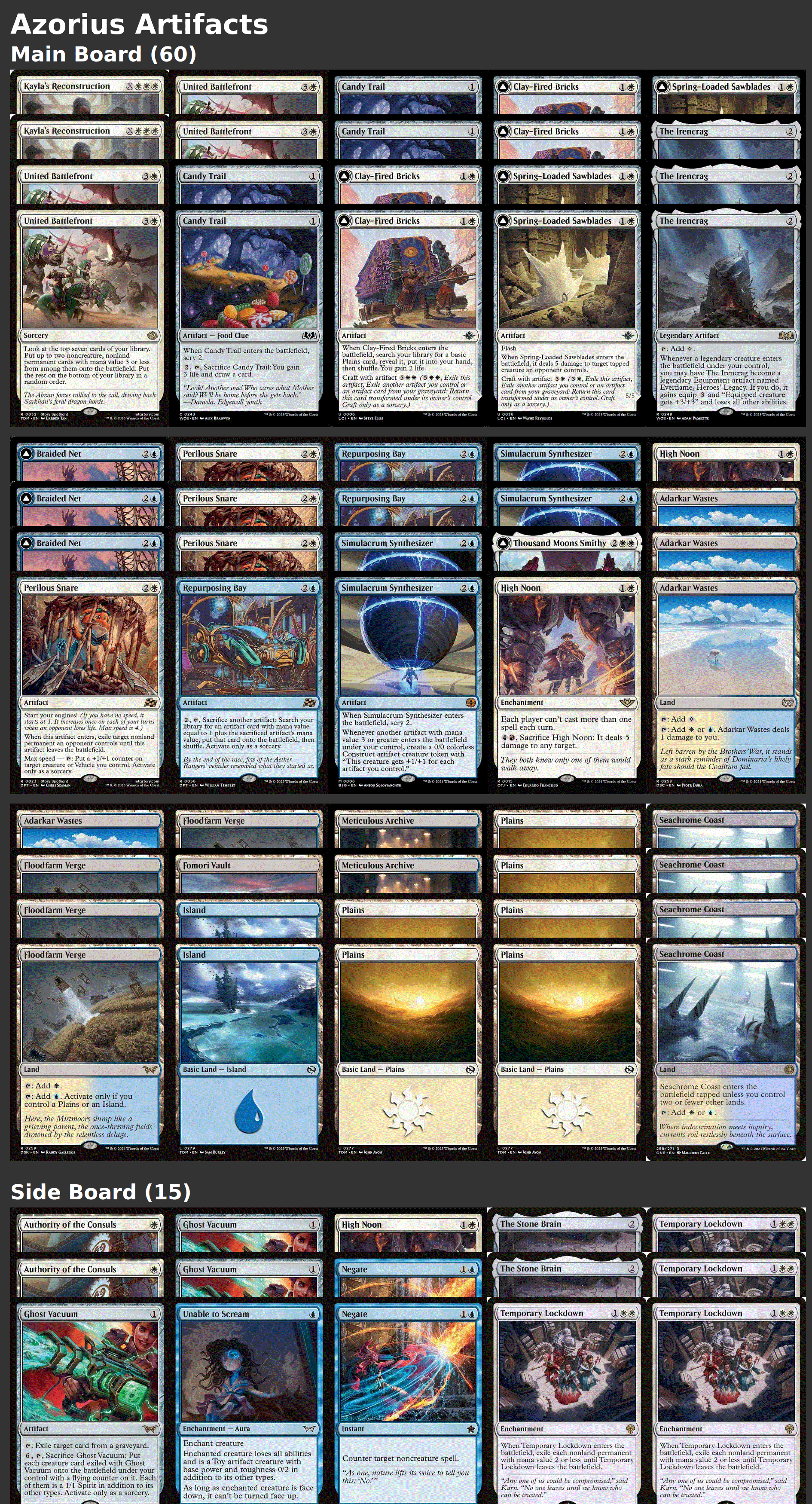 Azorius Artifacts