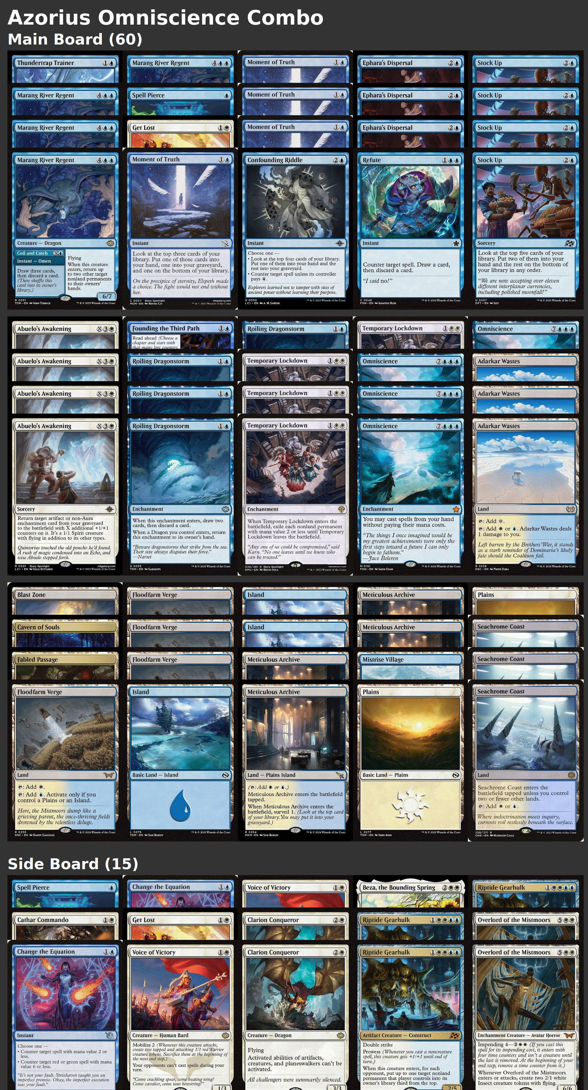 Azorius Omniscience Combo
