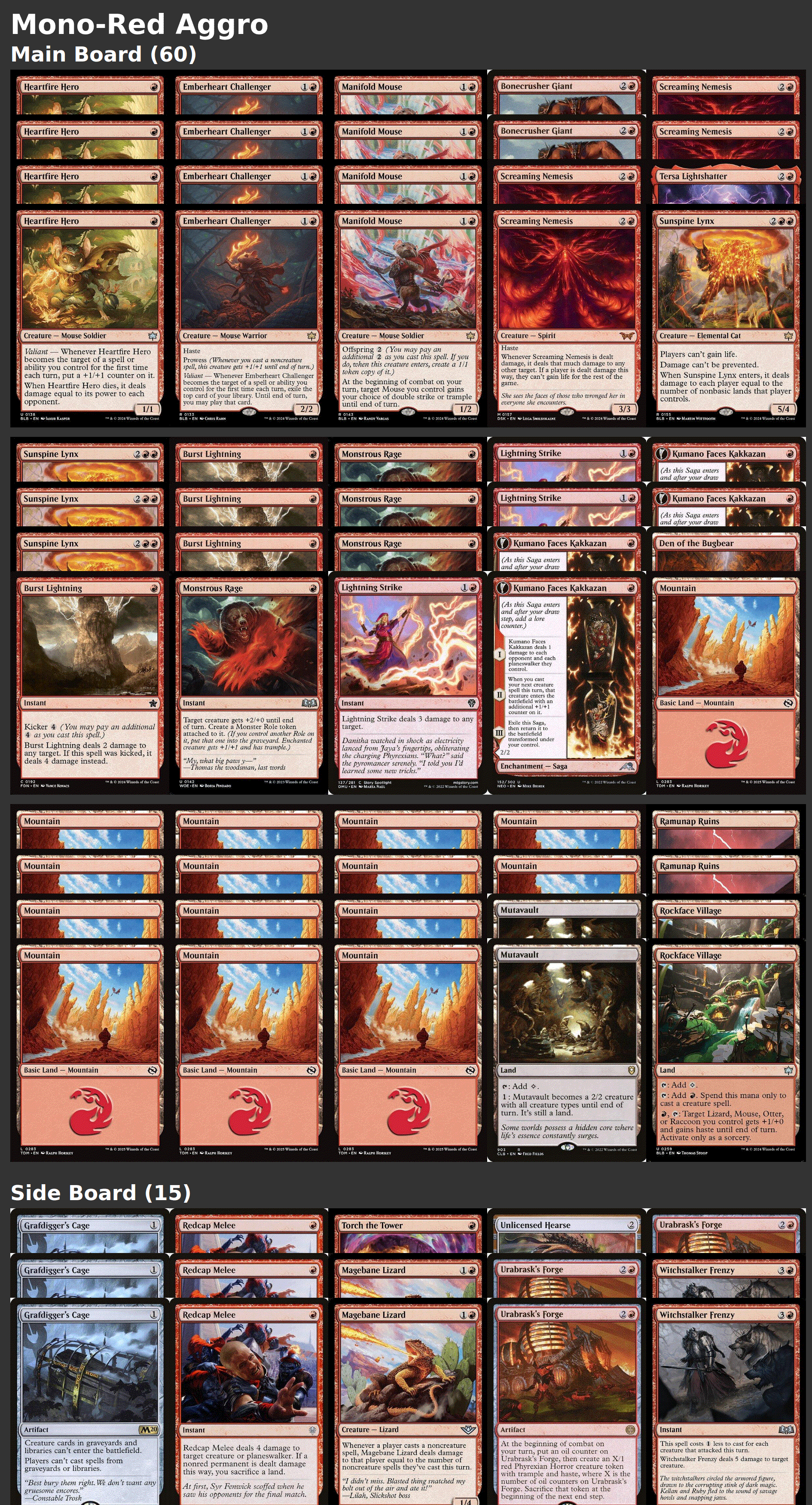 Mono-Red Aggro
