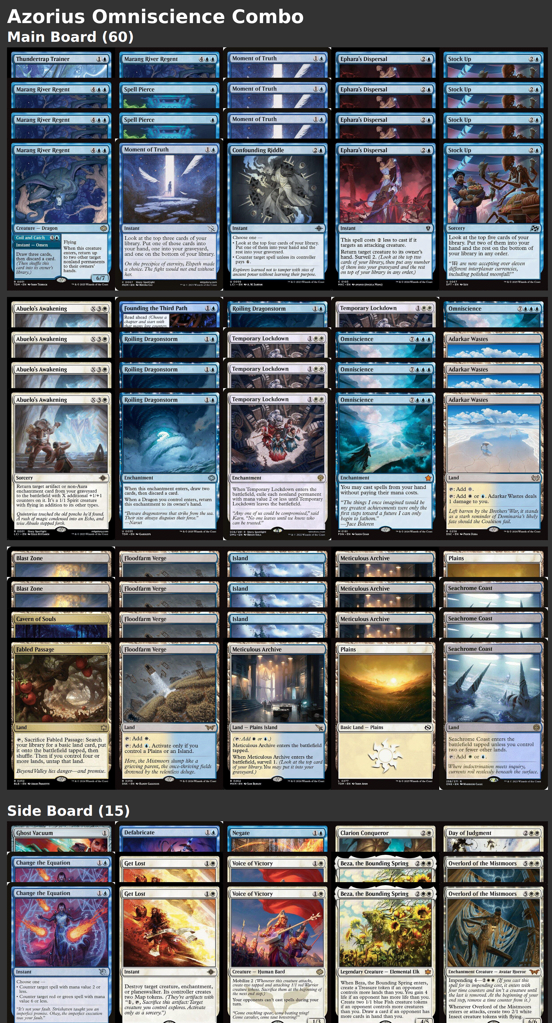 Azorius Omniscience Combo