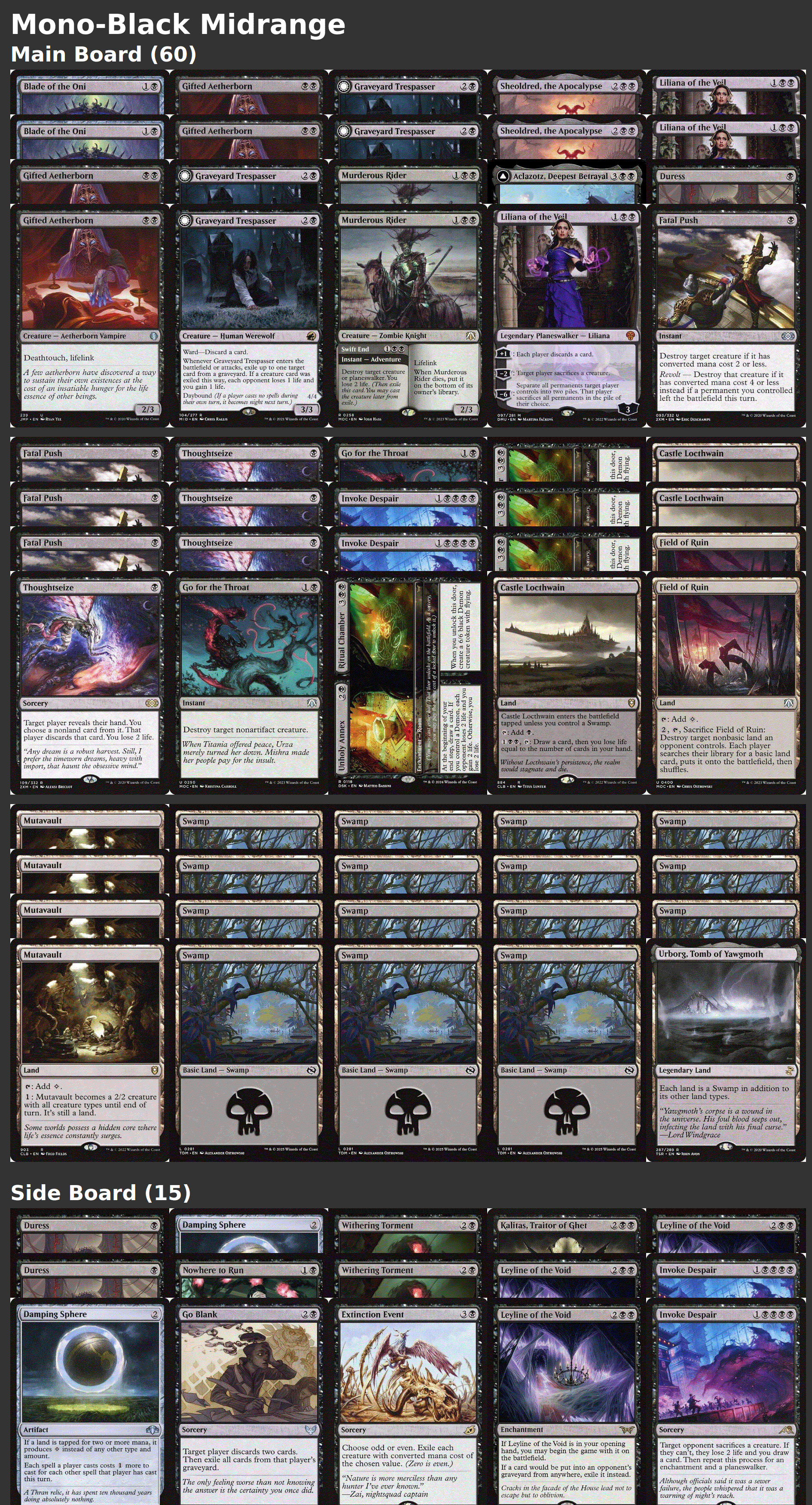Mono-Black Midrange