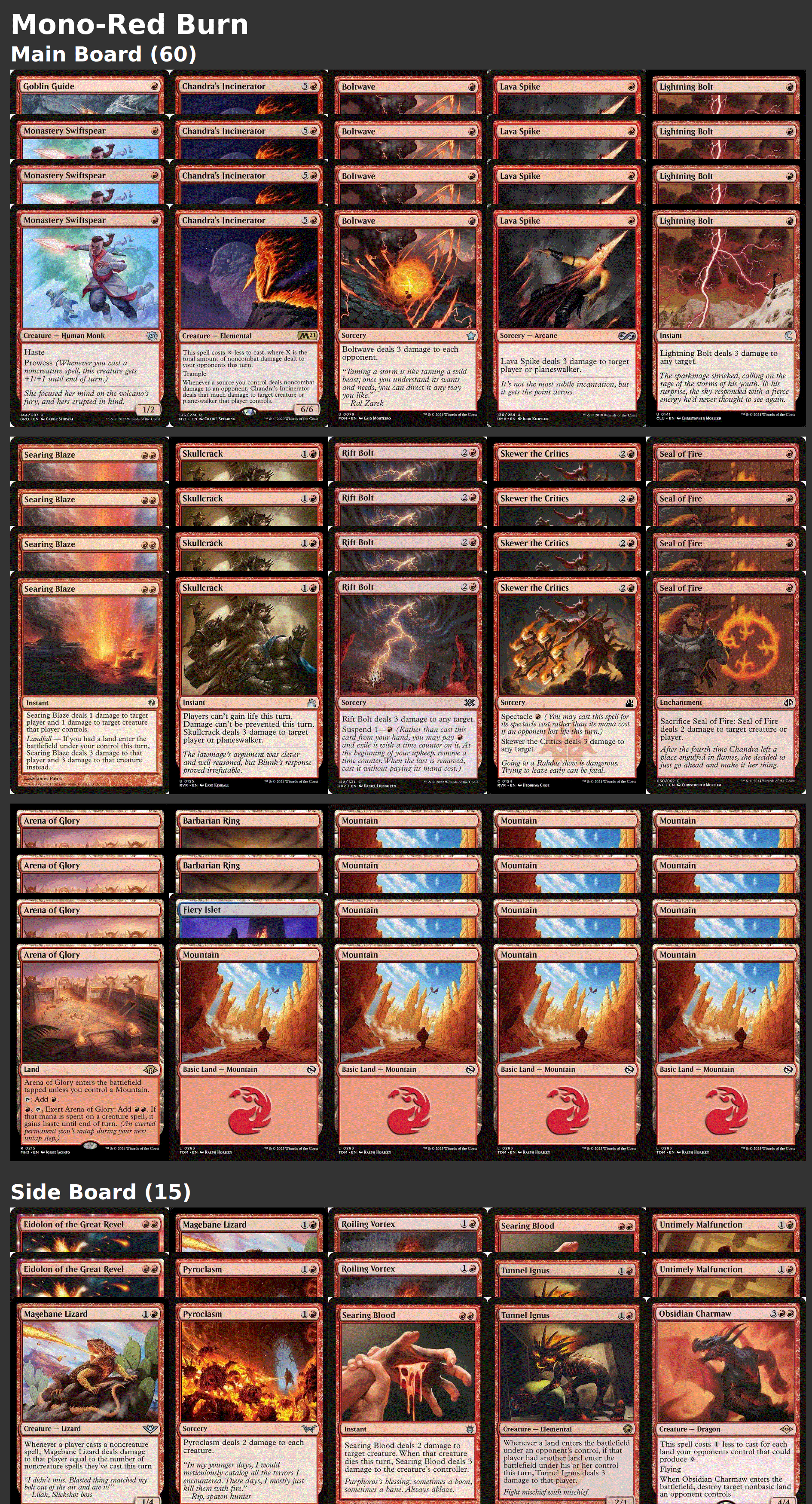 Mono-Red Burn