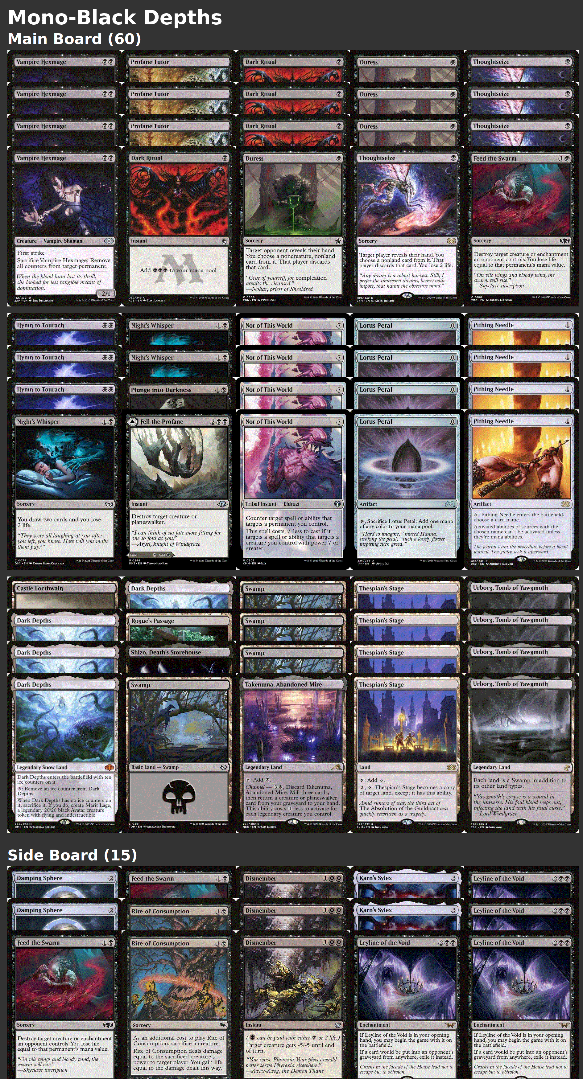 Mono-Black Depths
