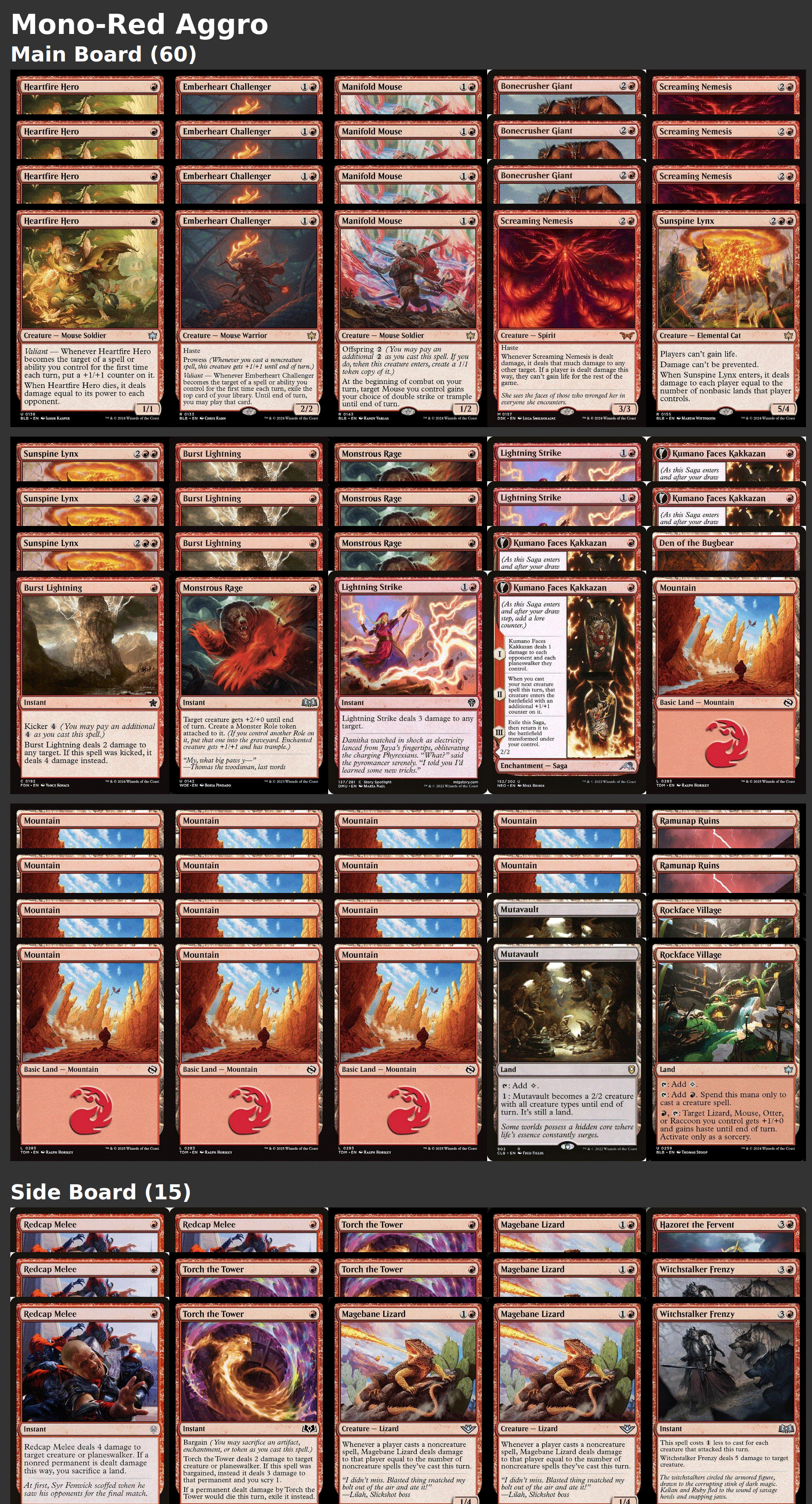 Mono-Red Aggro