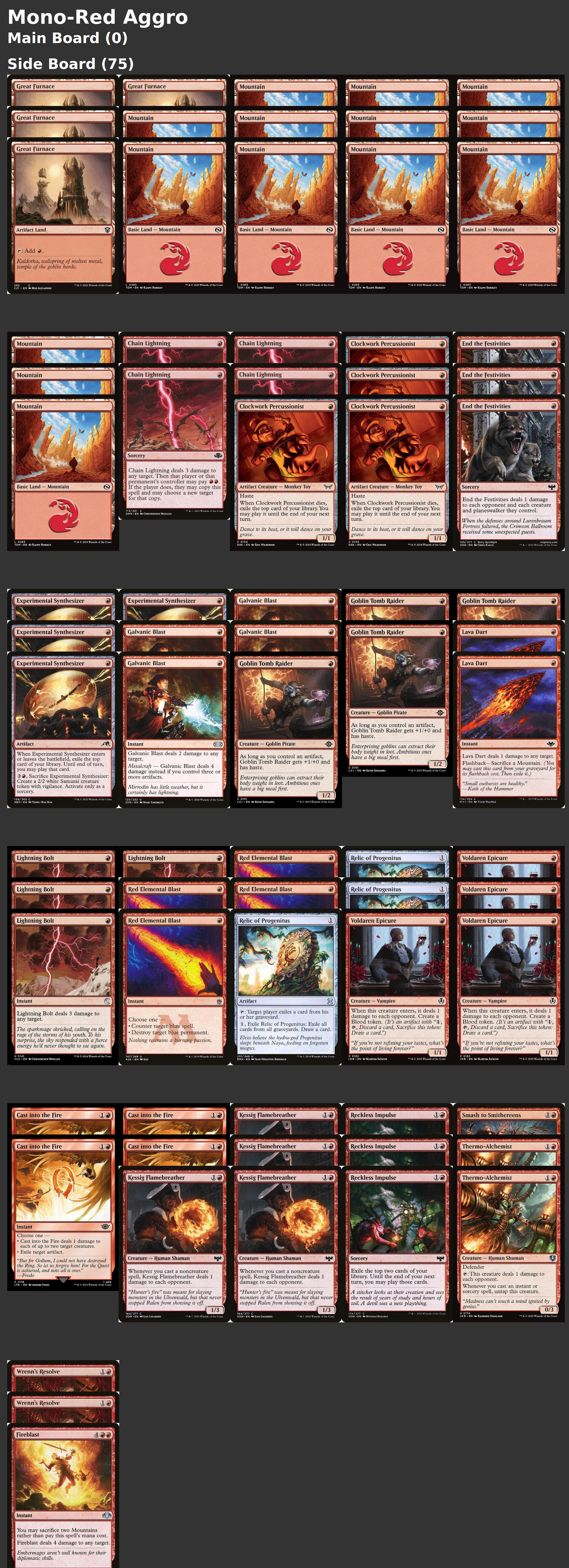 Mono-Red Aggro