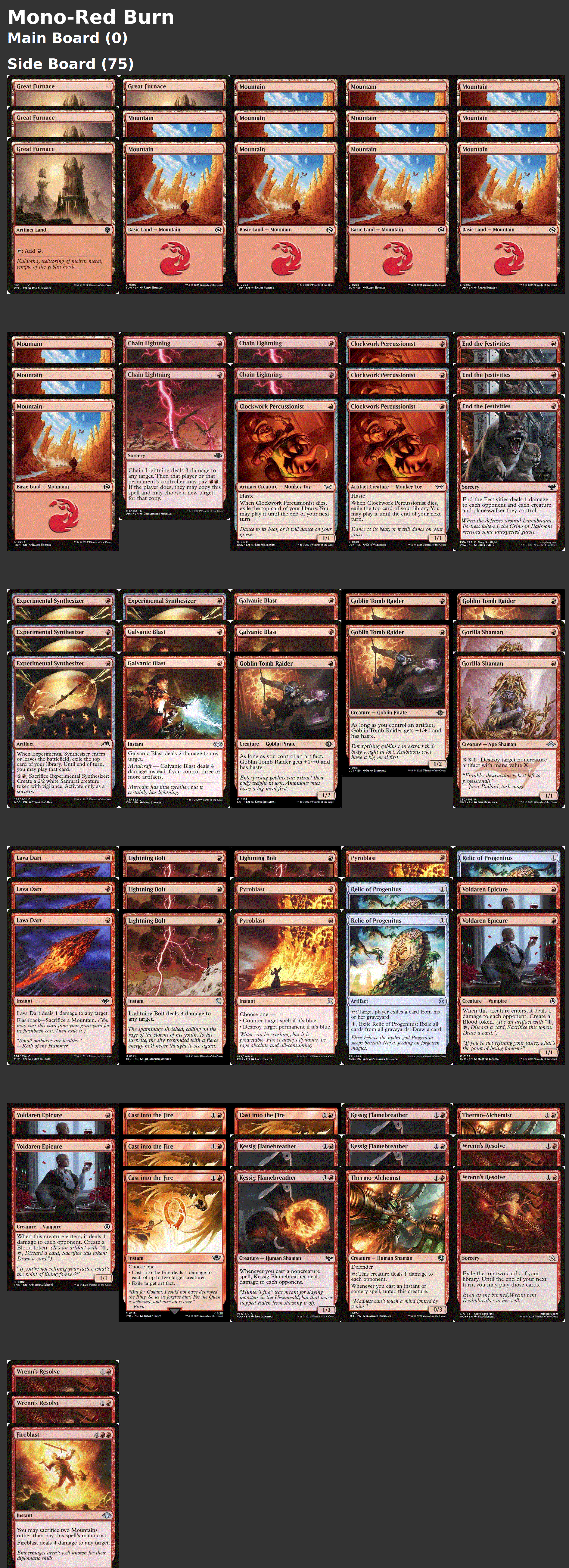 Mono-Red Burn