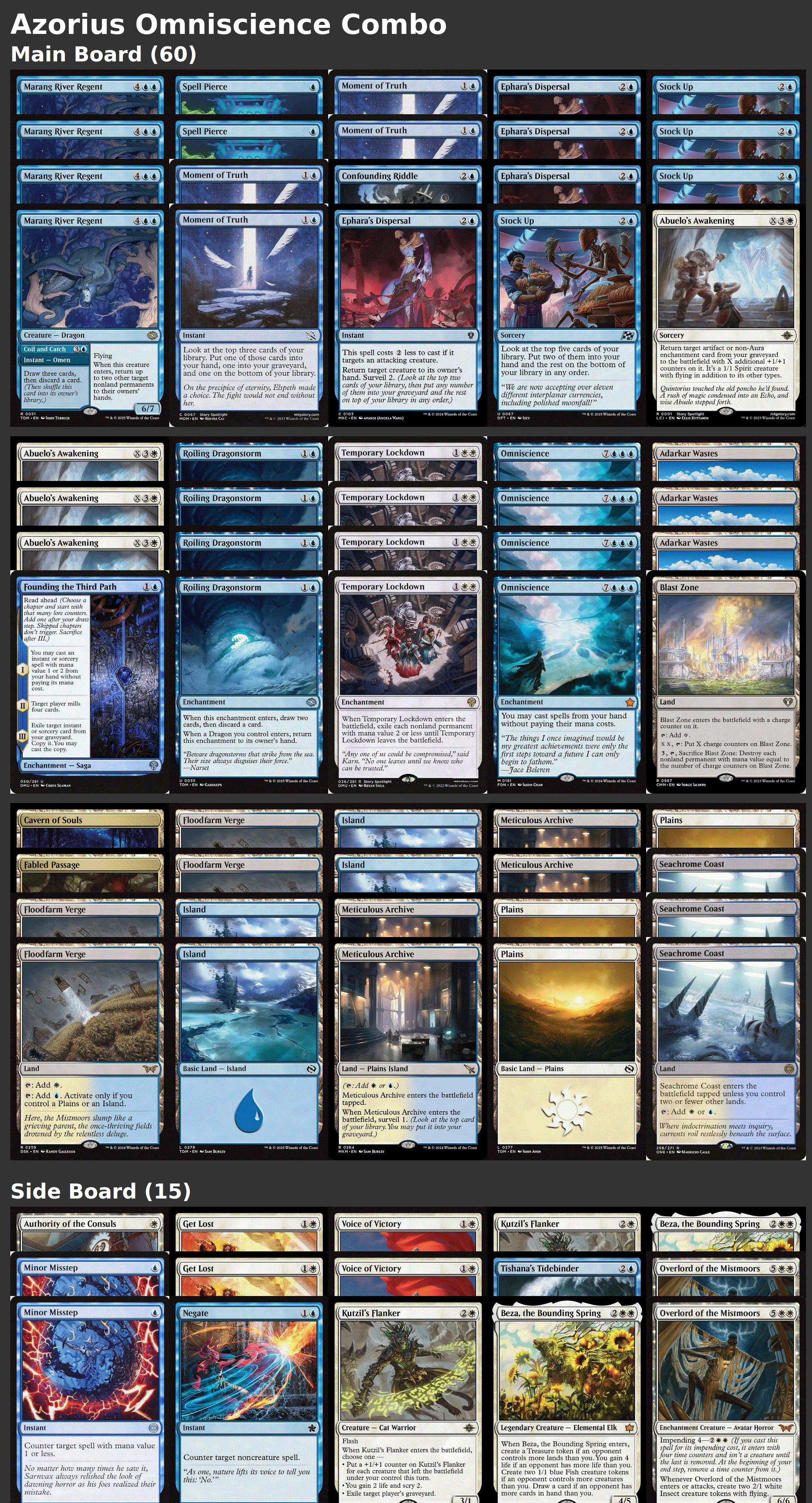 Azorius Omniscience Combo