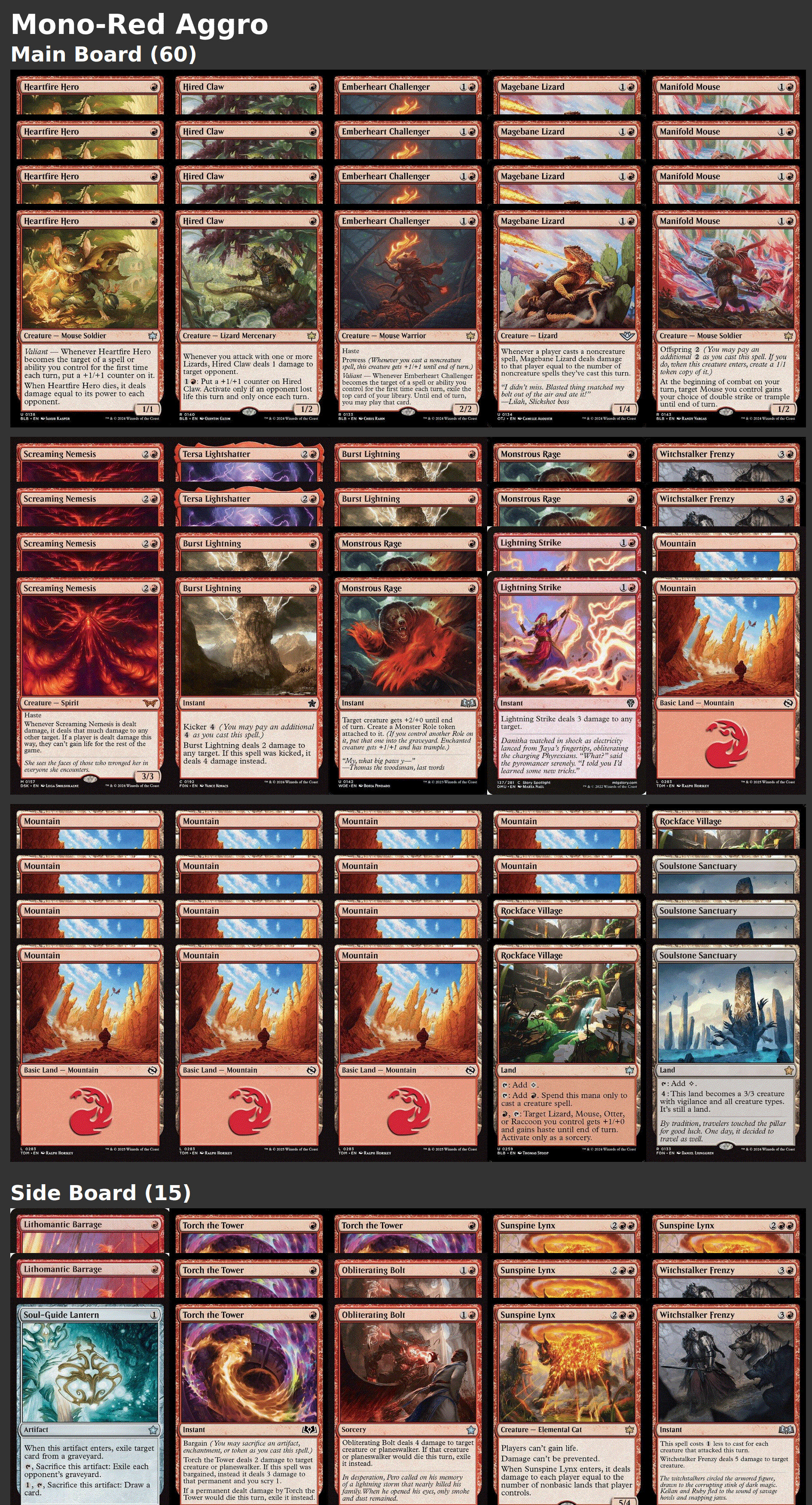 Mono-Red Aggro