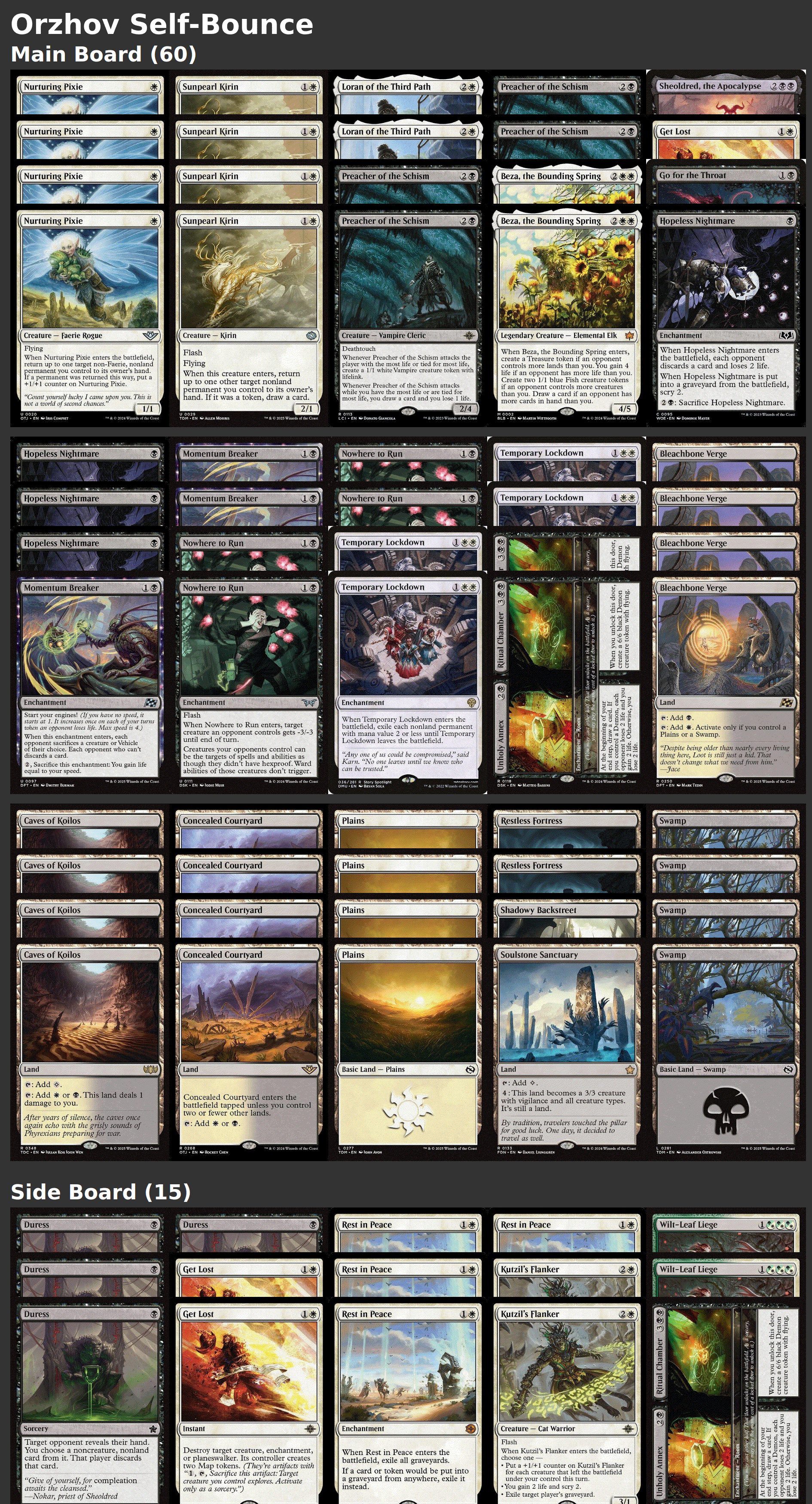 Orzhov Self-Bounce