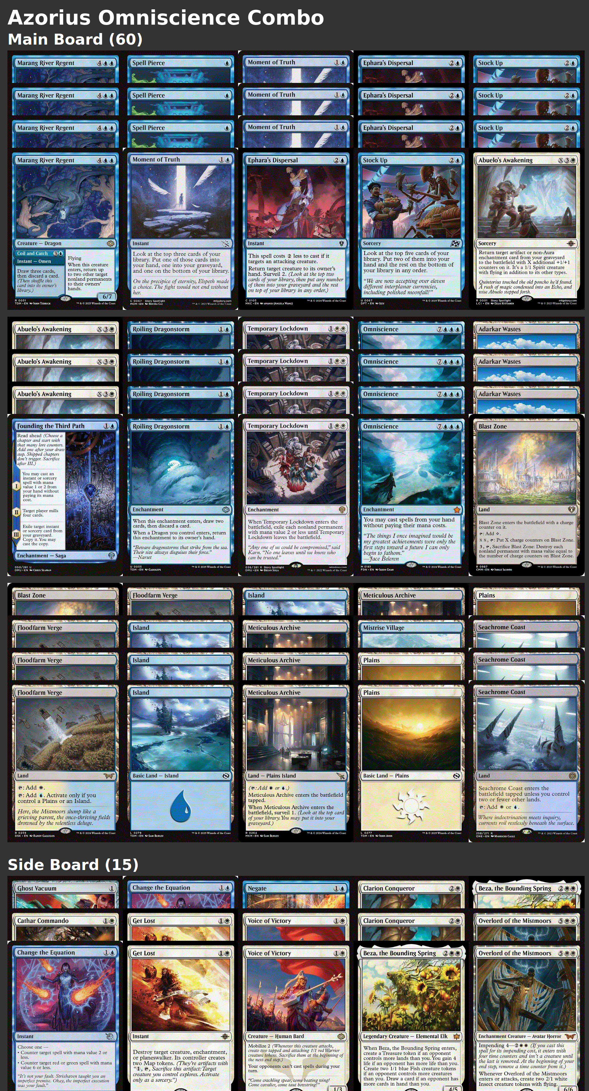 Azorius Omniscience Combo