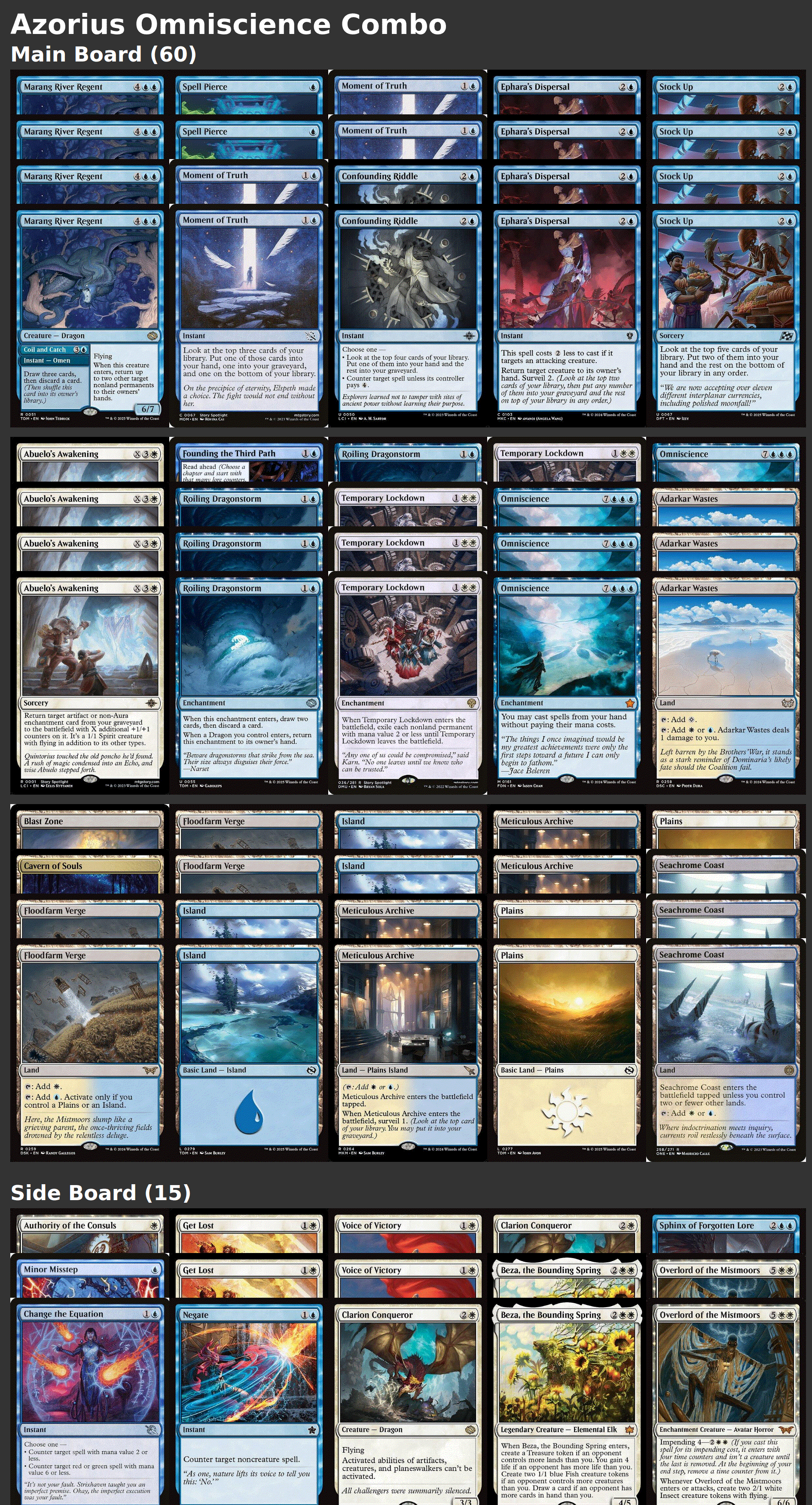 Azorius Omniscience Combo