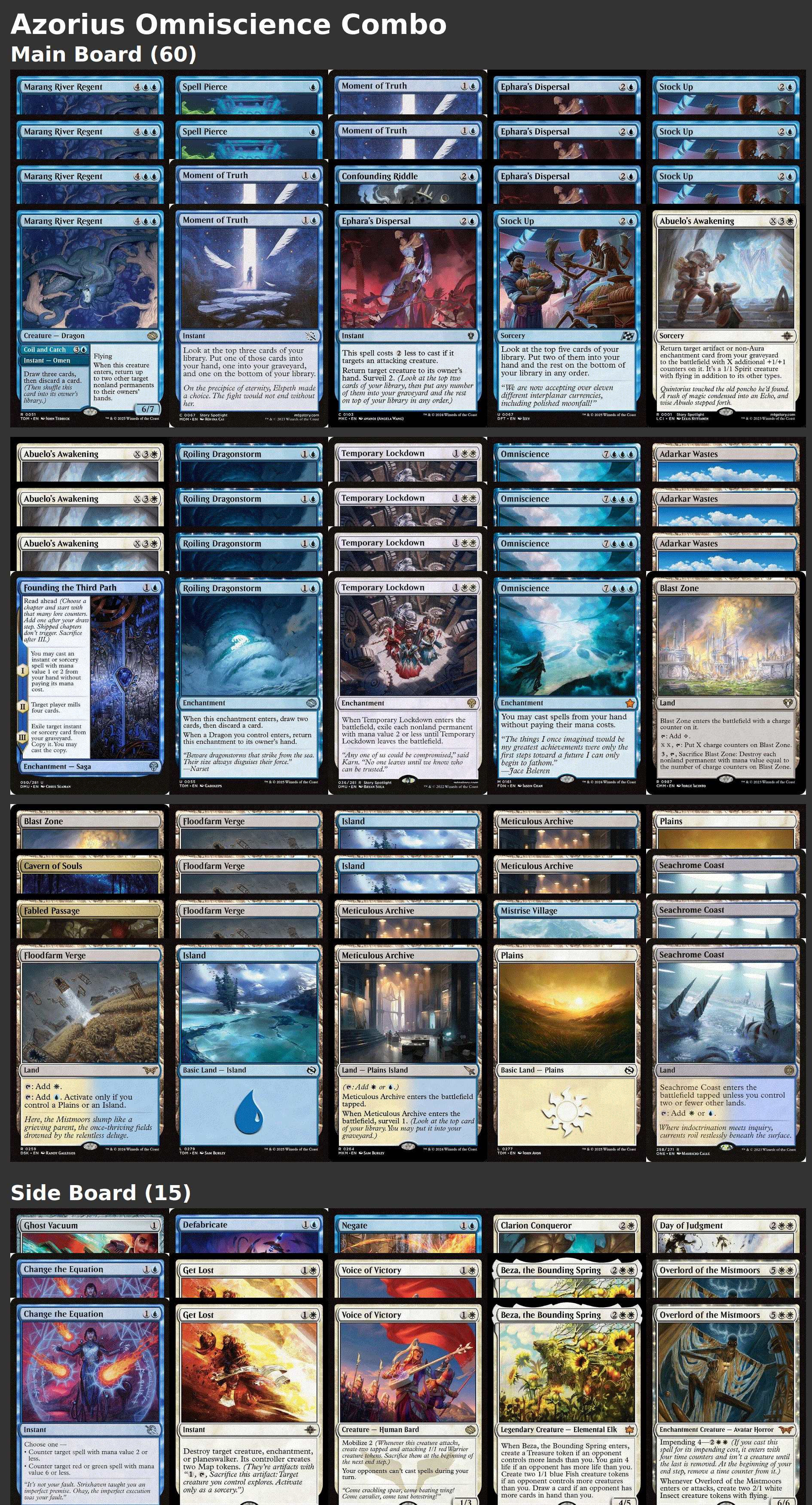 Azorius Omniscience Combo