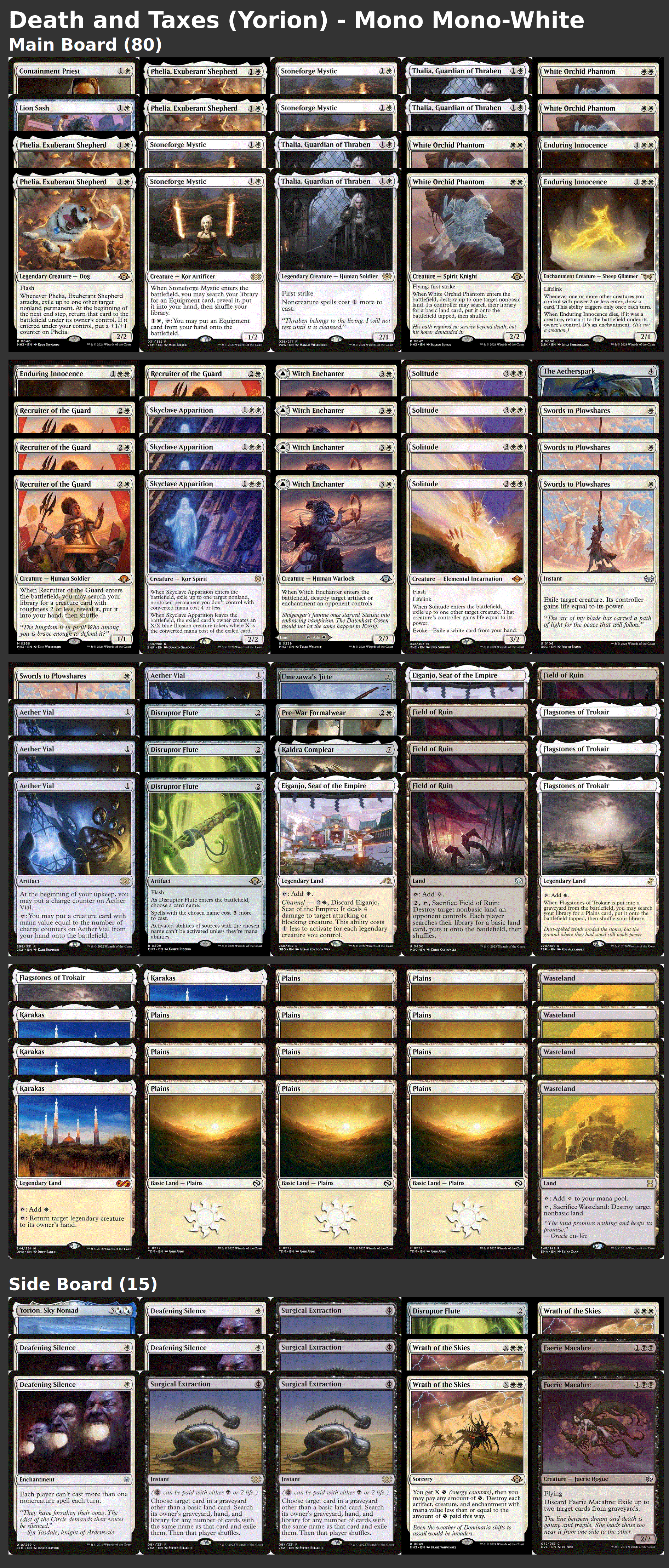 Death and Taxes (Yorion) - Mono Mono-White