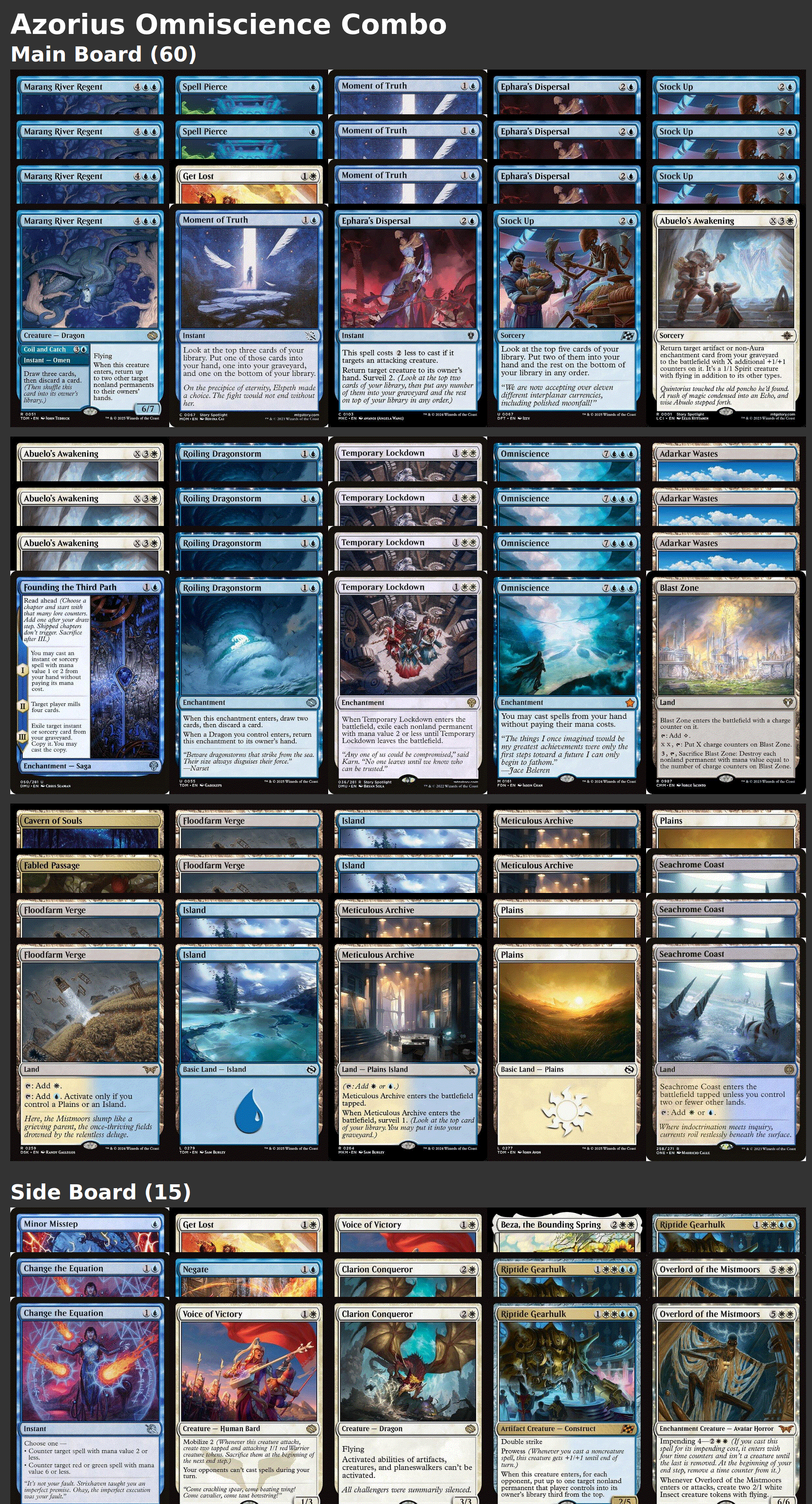 Azorius Omniscience Combo