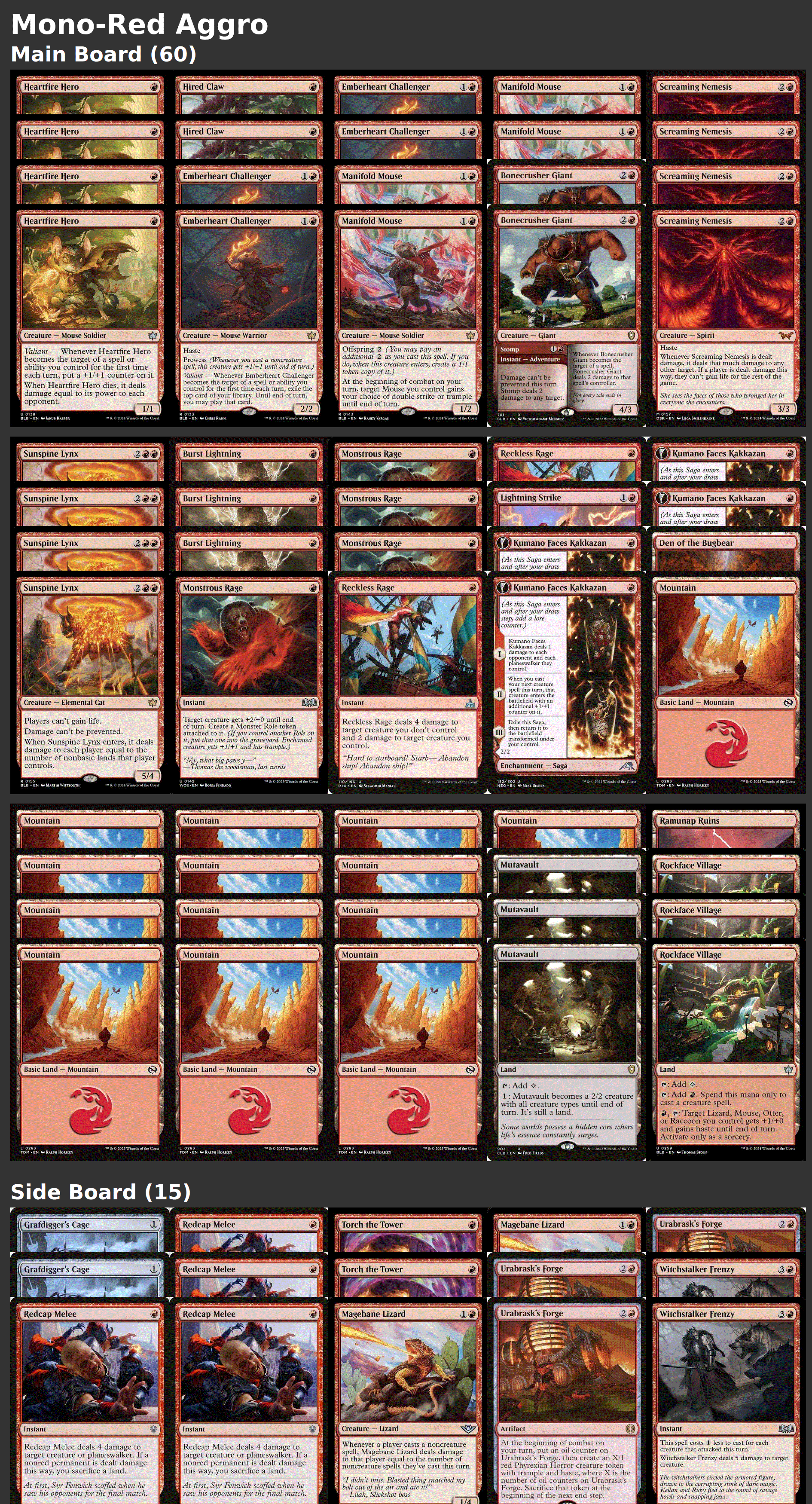 Mono-Red Aggro