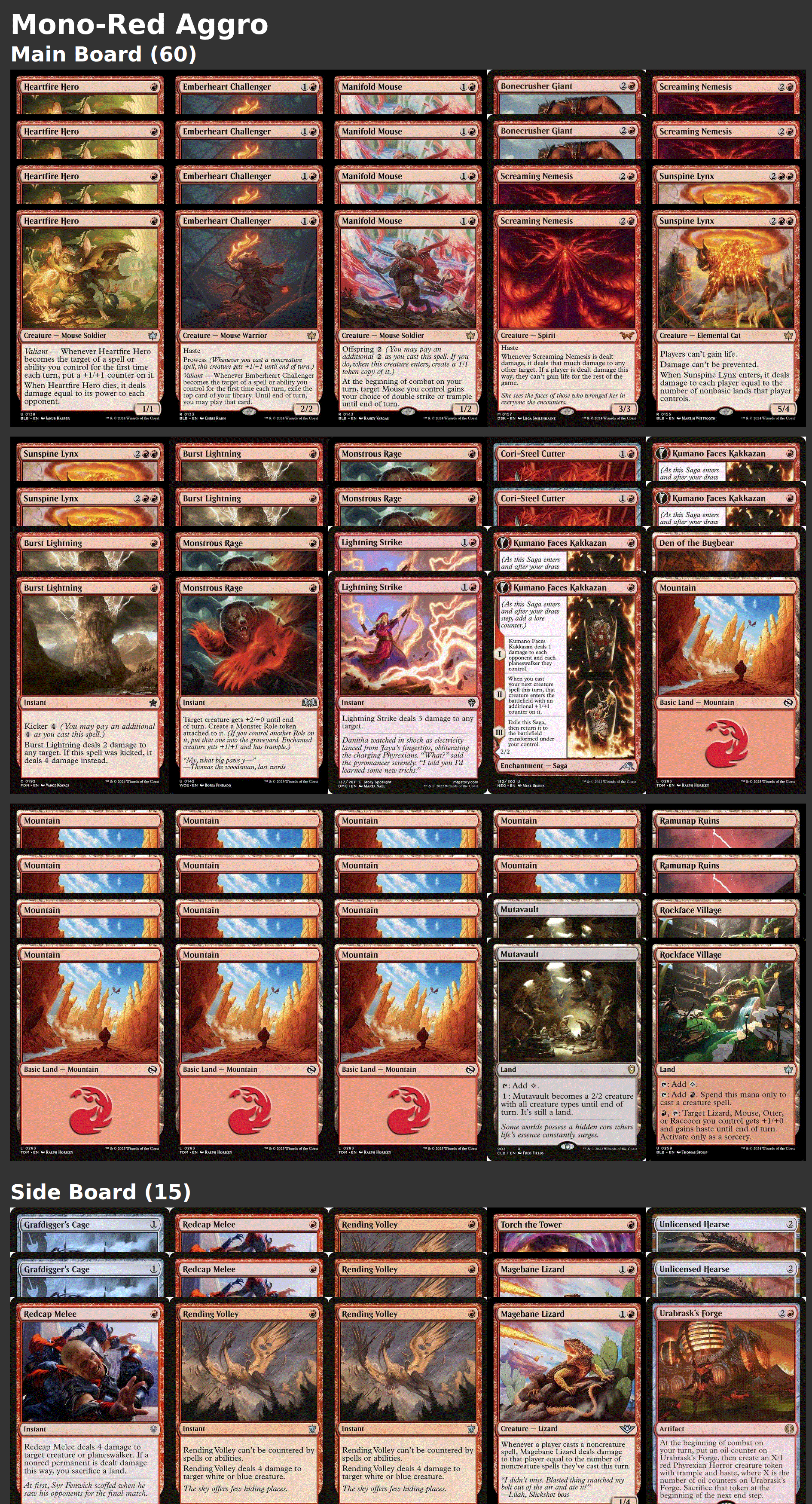 Mono-Red Aggro