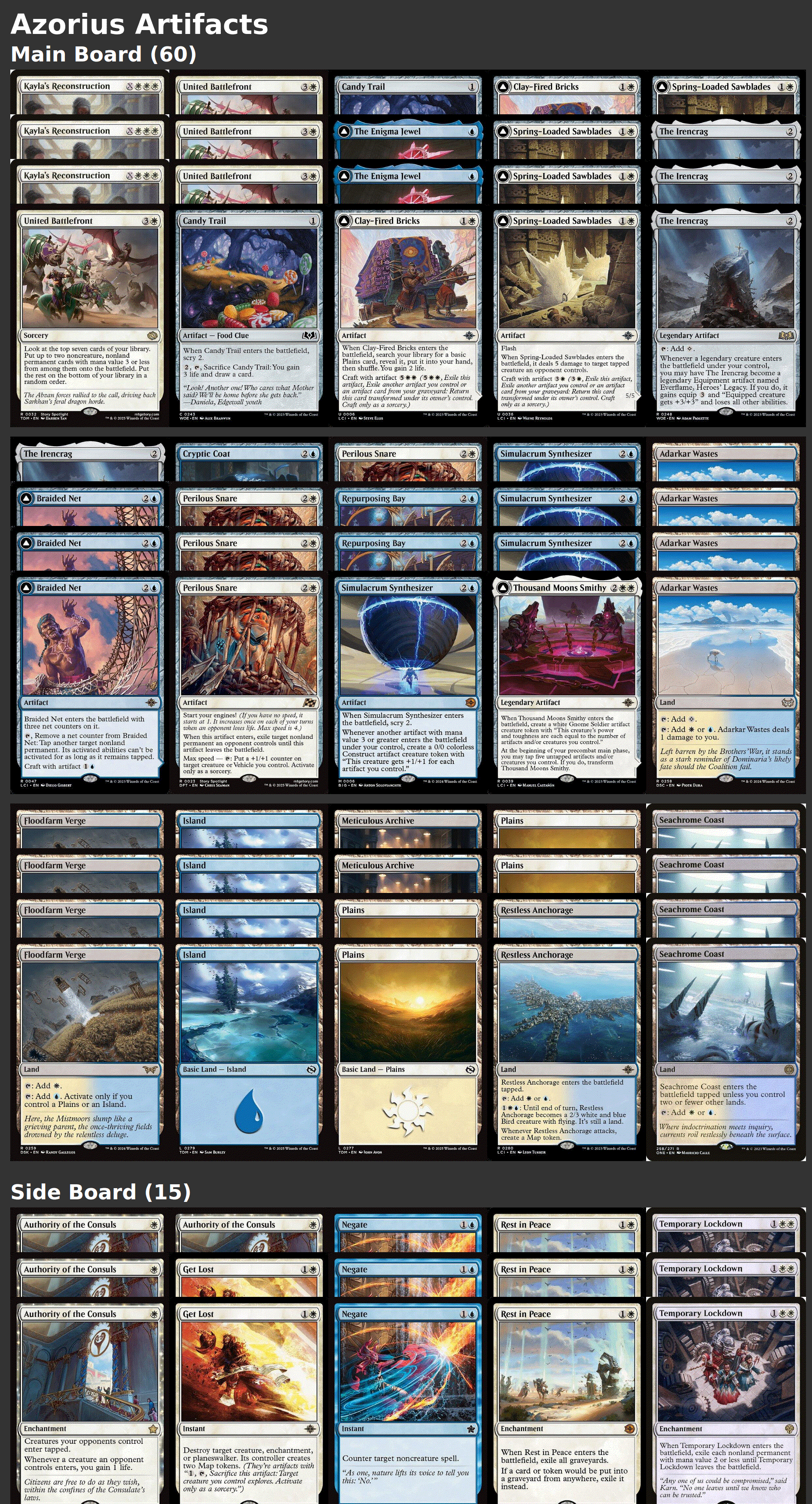 Azorius Artifacts