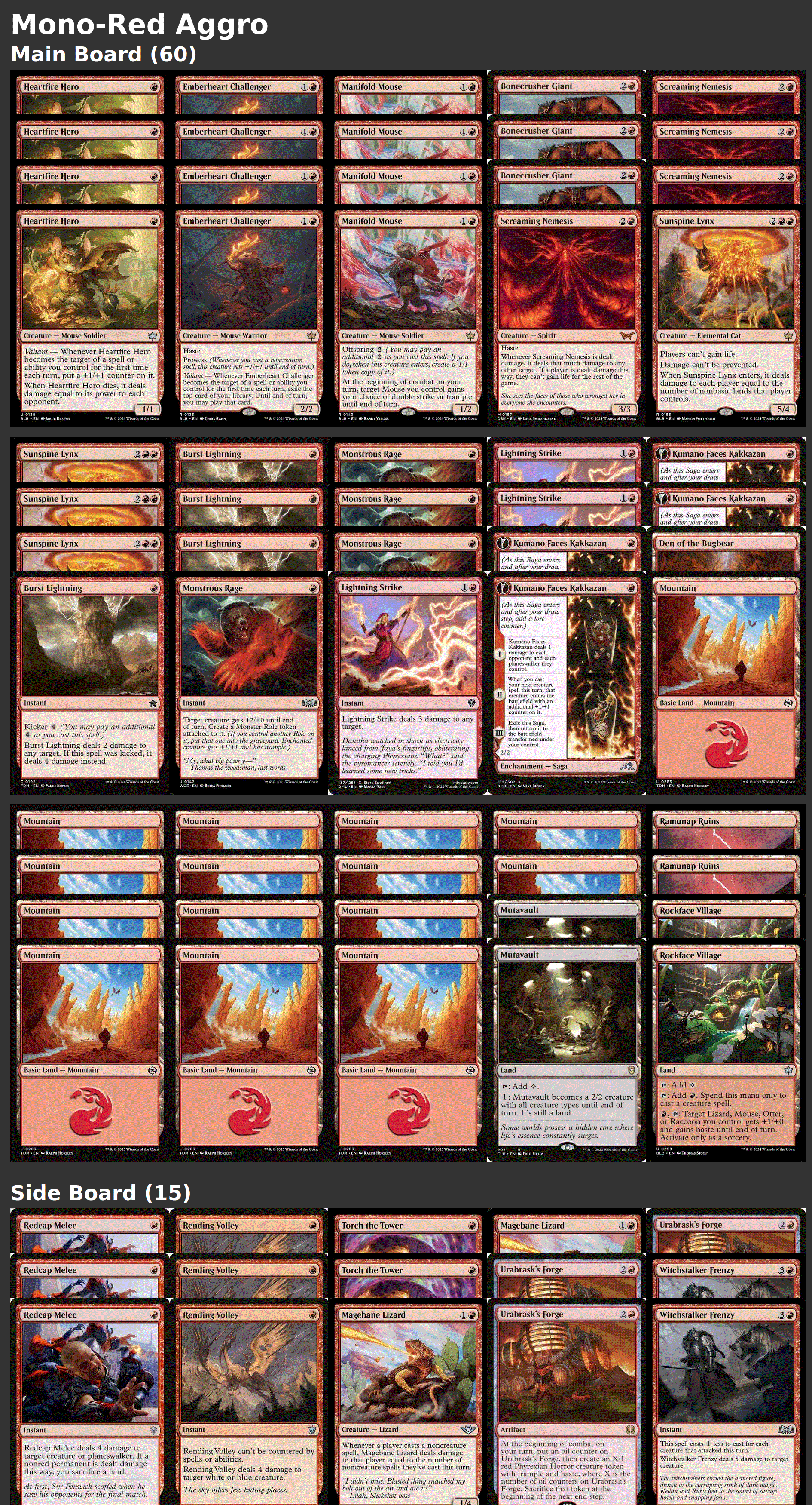 Mono-Red Aggro