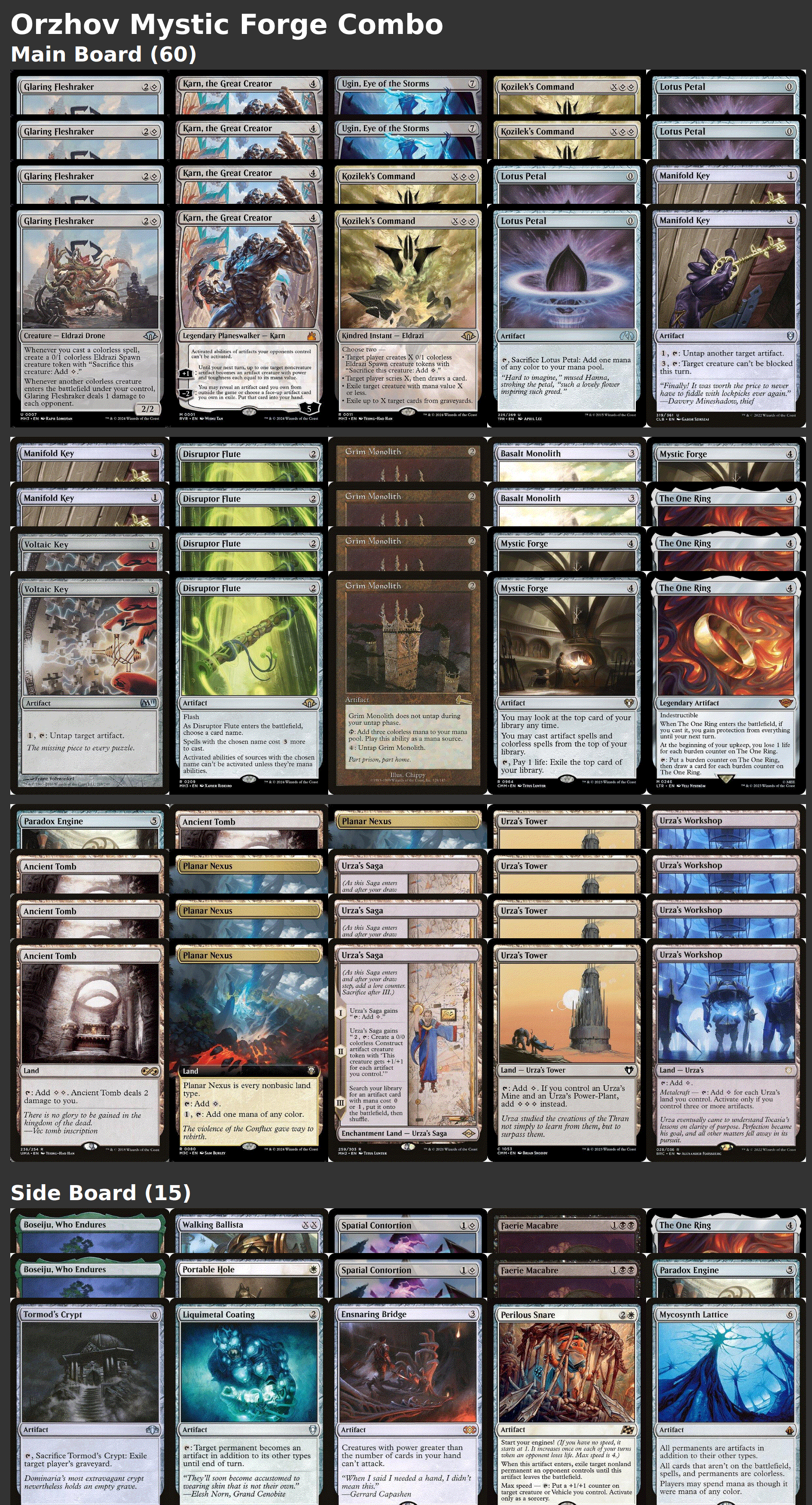 Orzhov Mystic Forge Combo