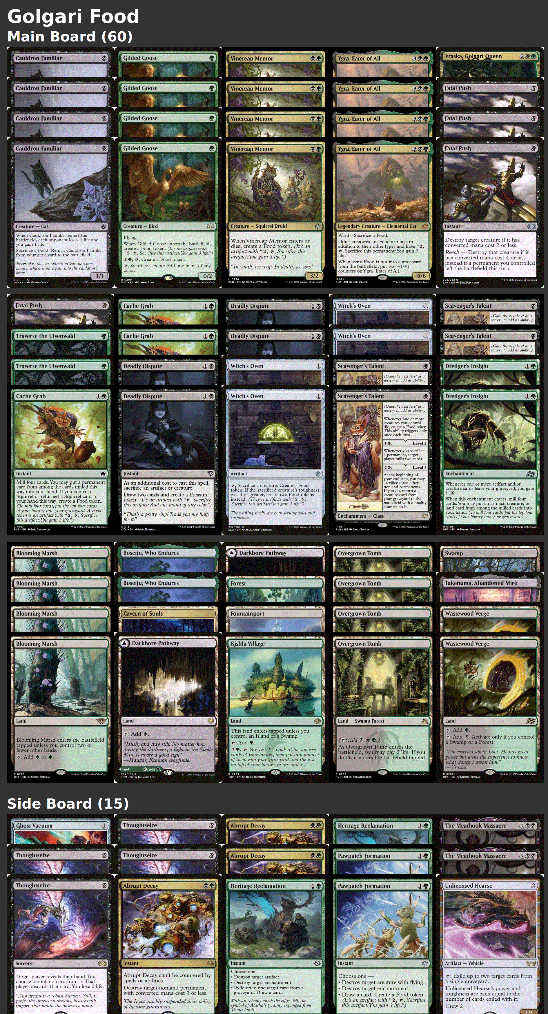 Golgari Food