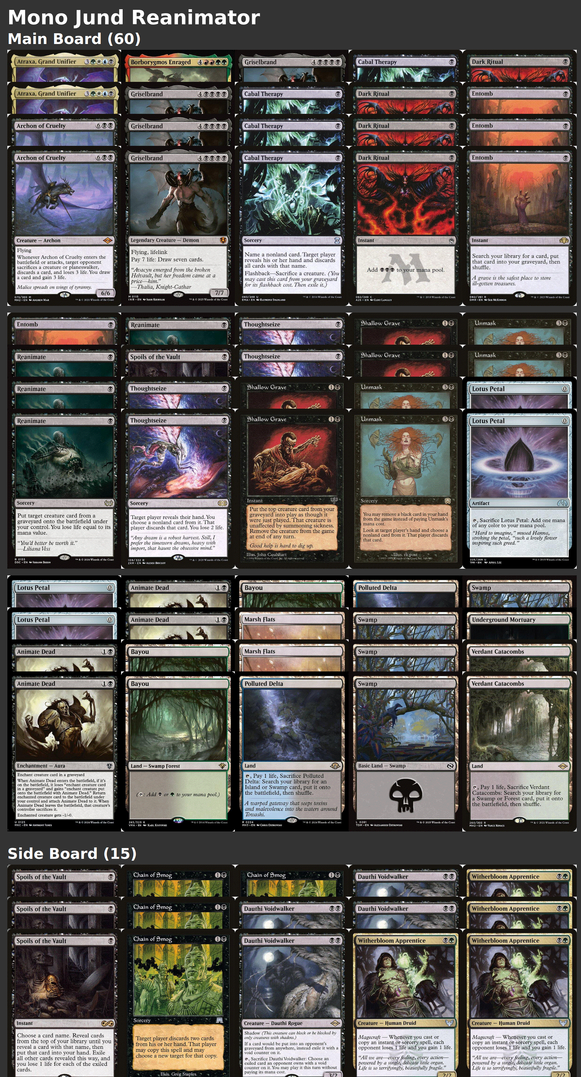 Mono Jund Reanimator