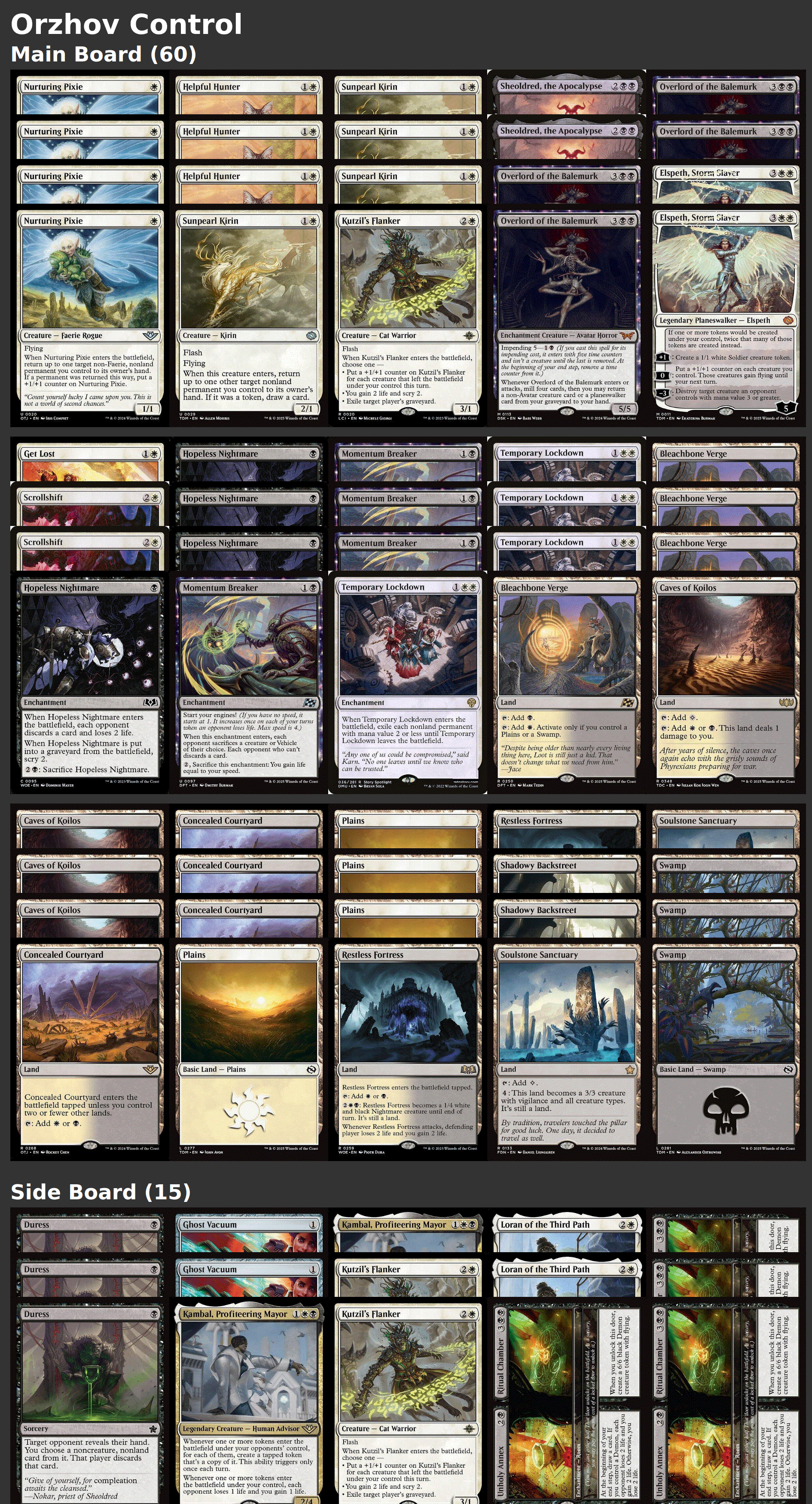 Orzhov Control