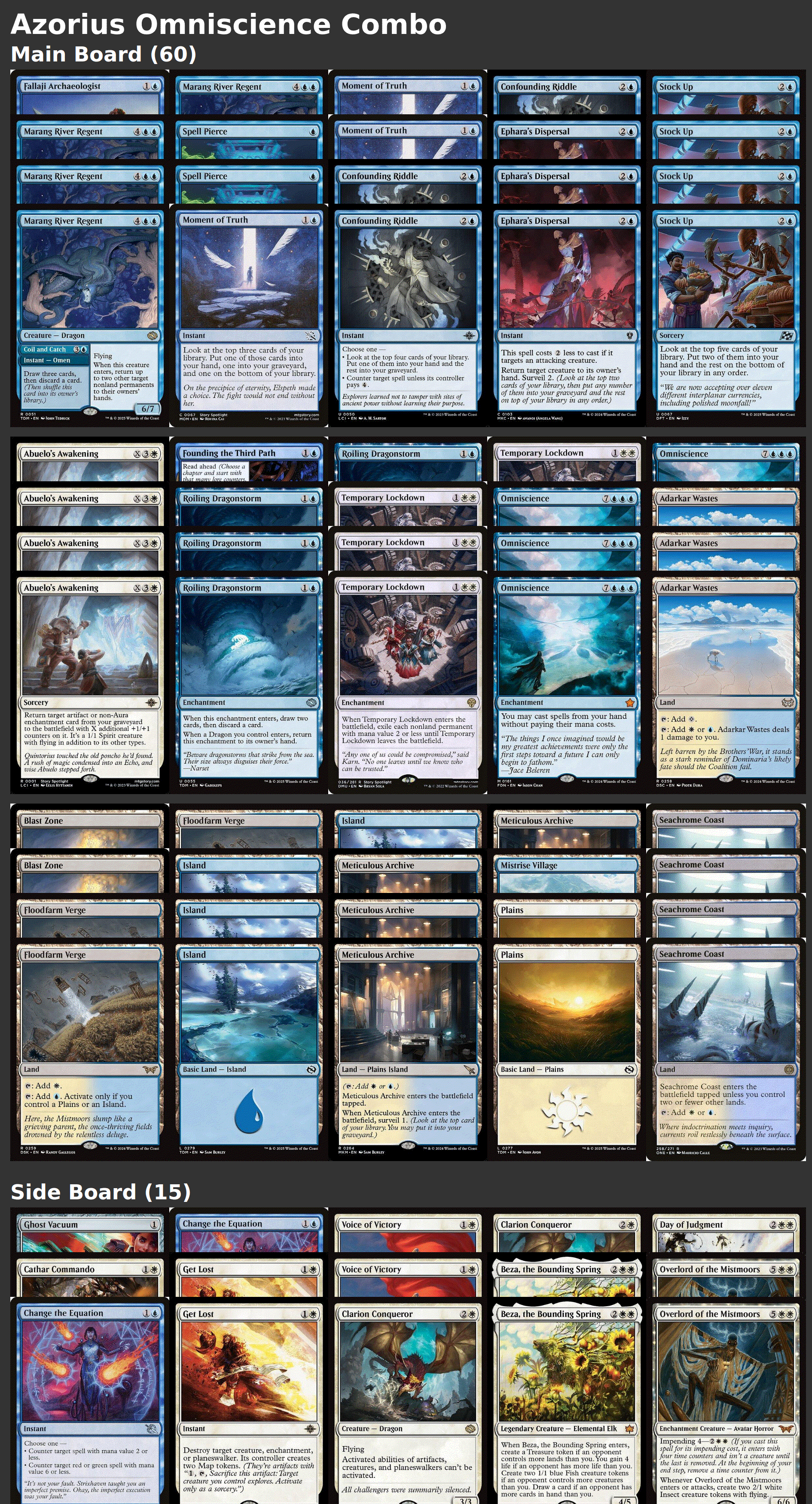 Azorius Omniscience Combo