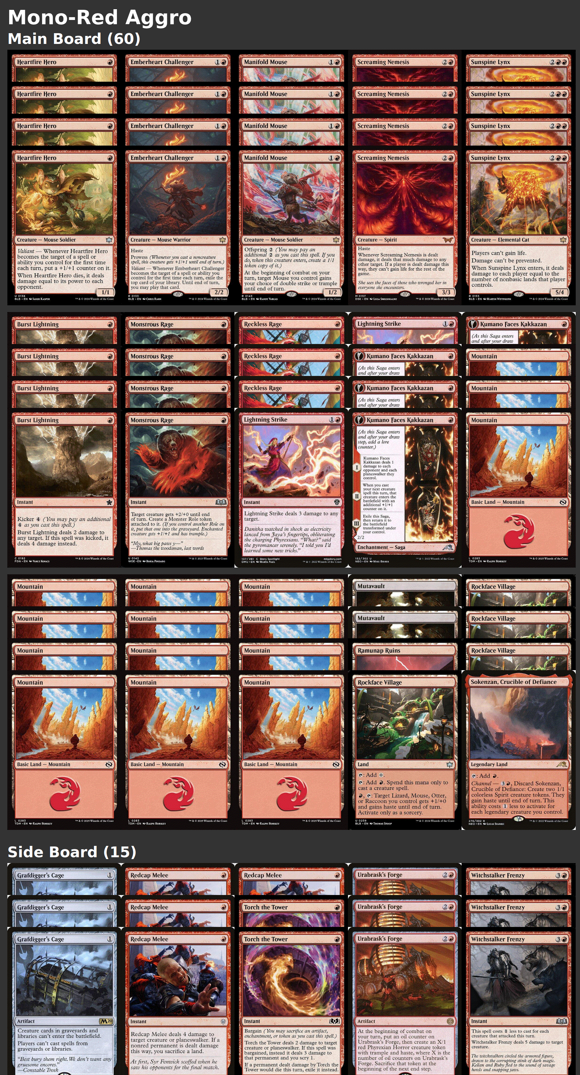 Mono-Red Aggro
