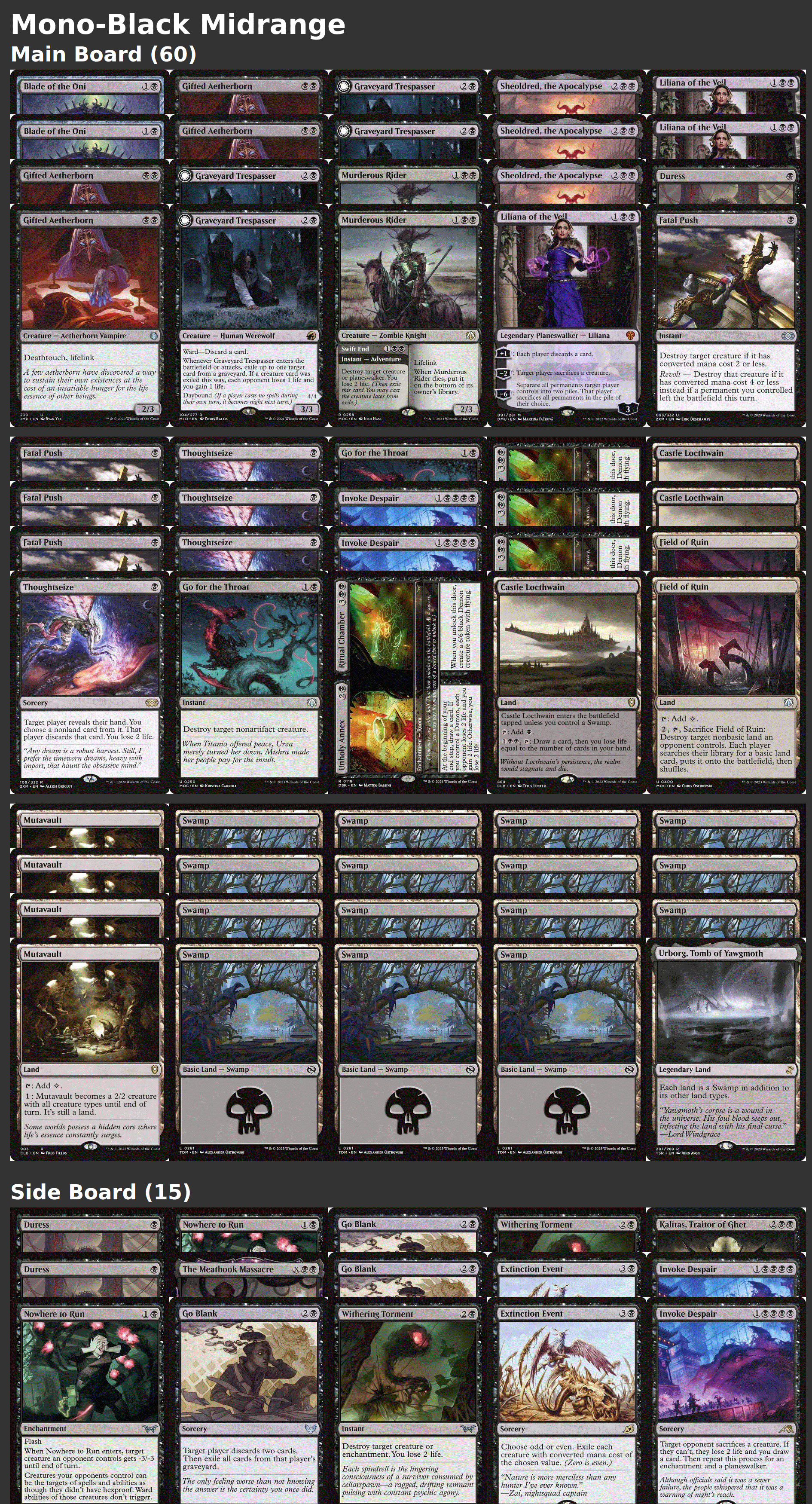 Mono-Black Midrange