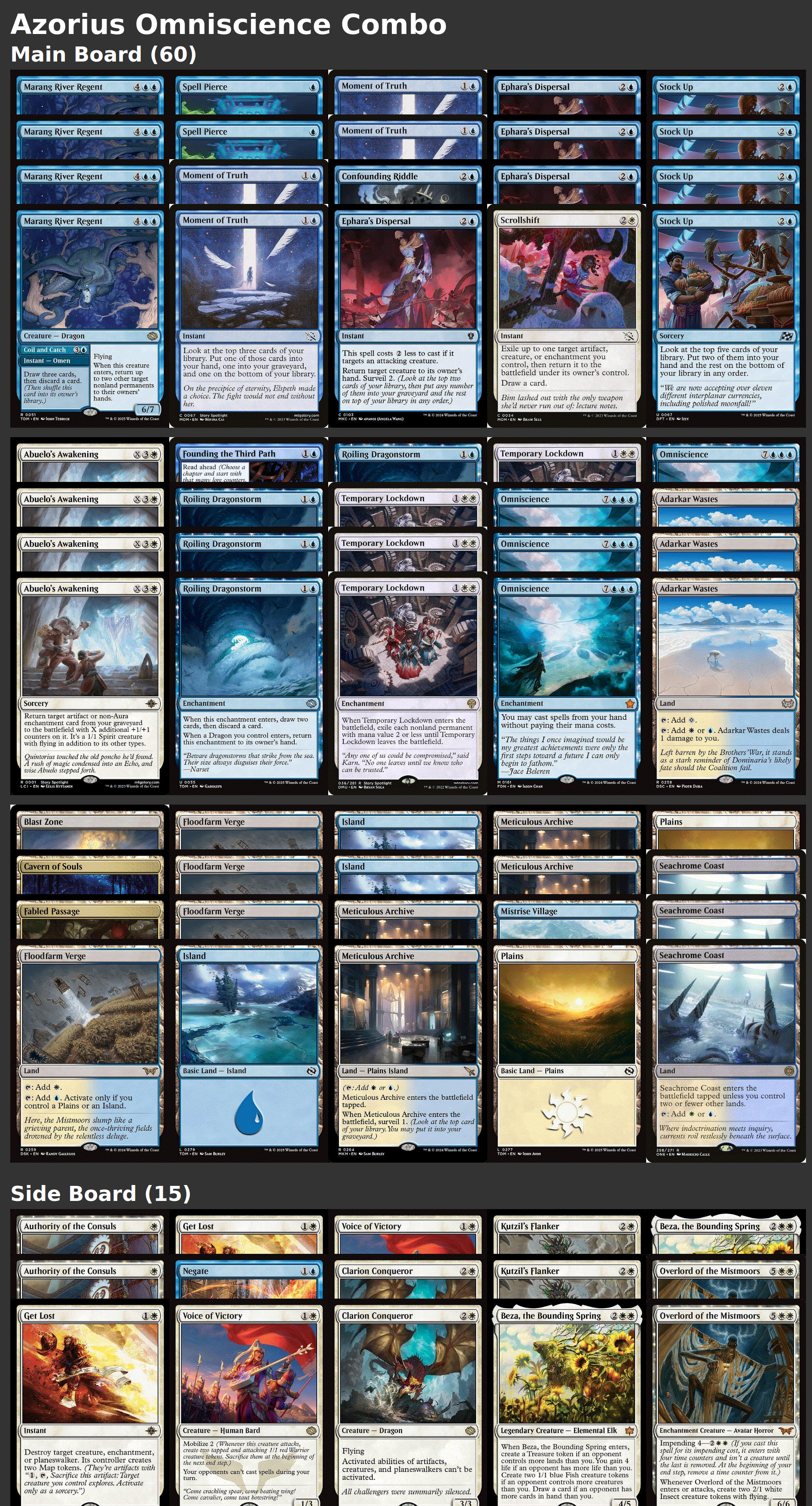 Azorius Omniscience Combo