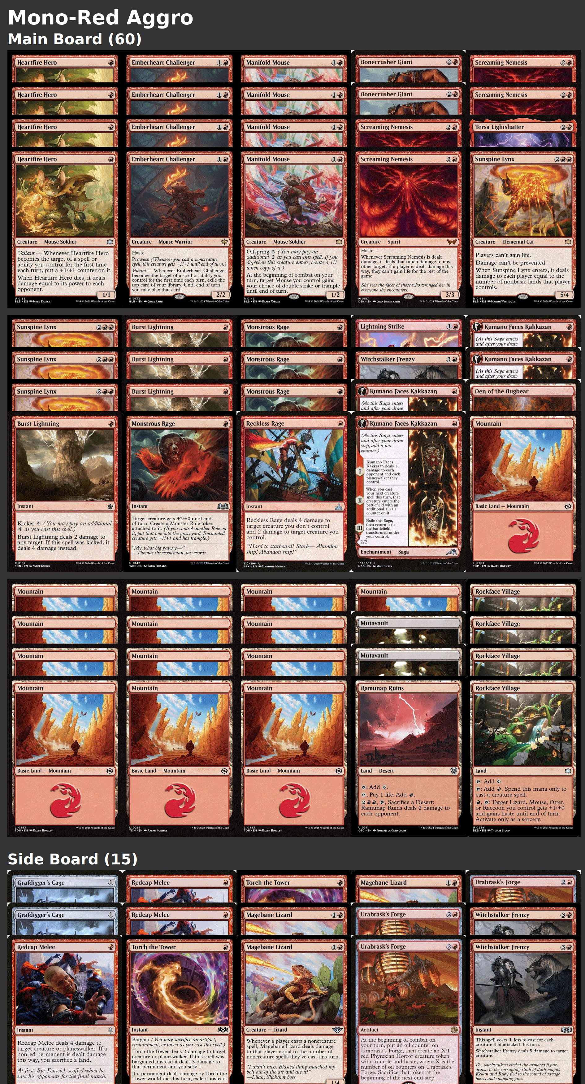 Mono-Red Aggro
