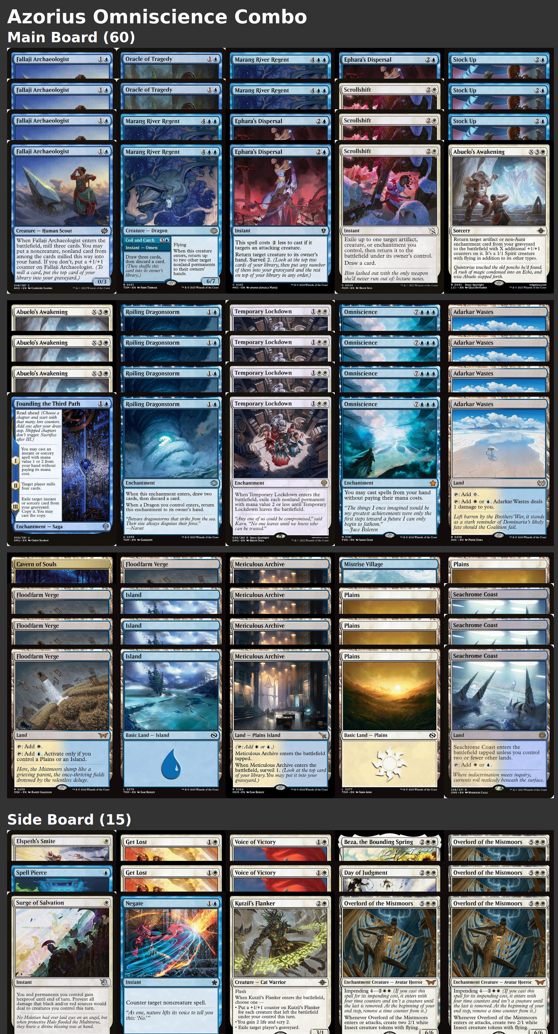 Azorius Omniscience Combo
