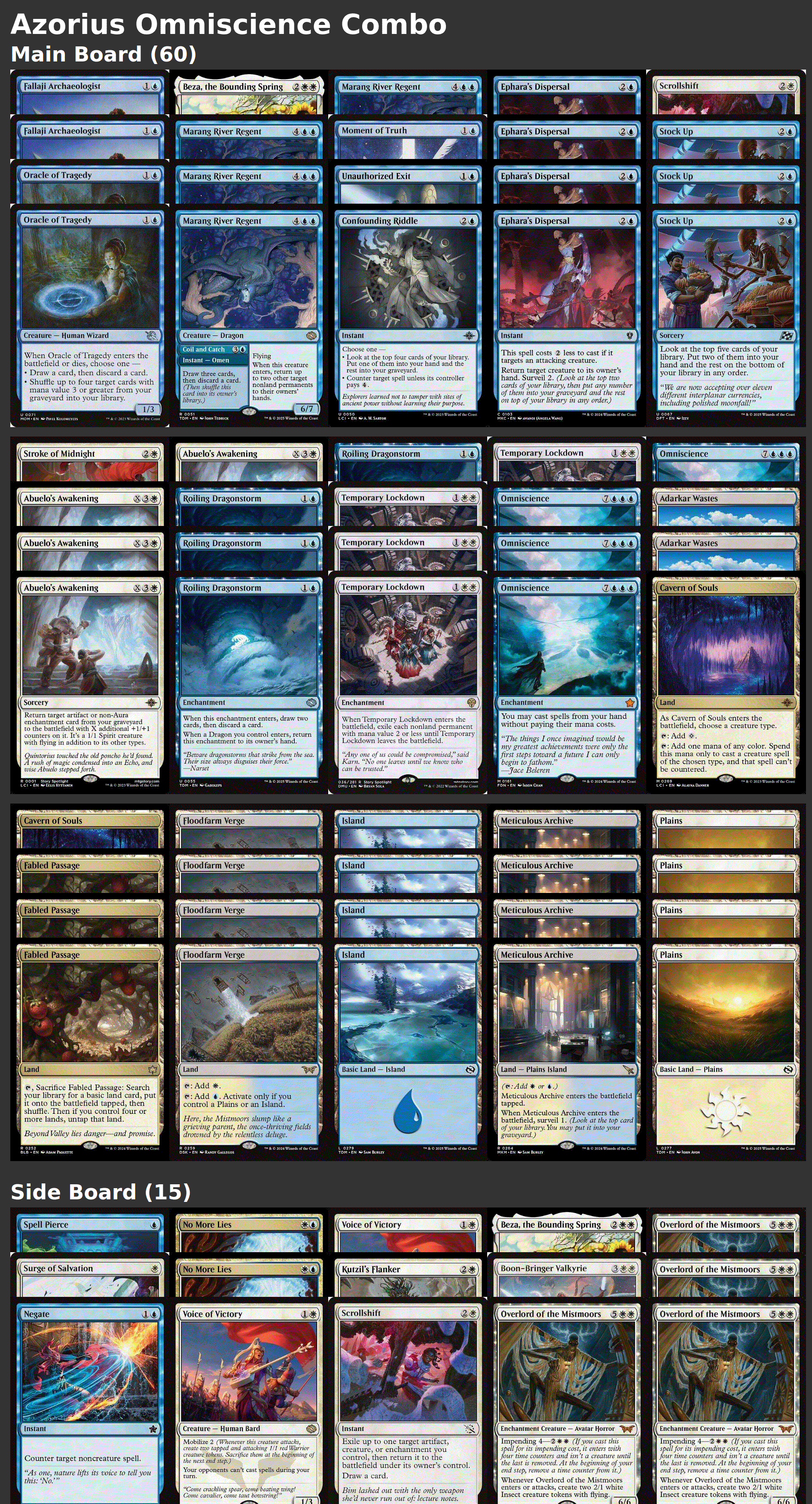 Azorius Omniscience Combo