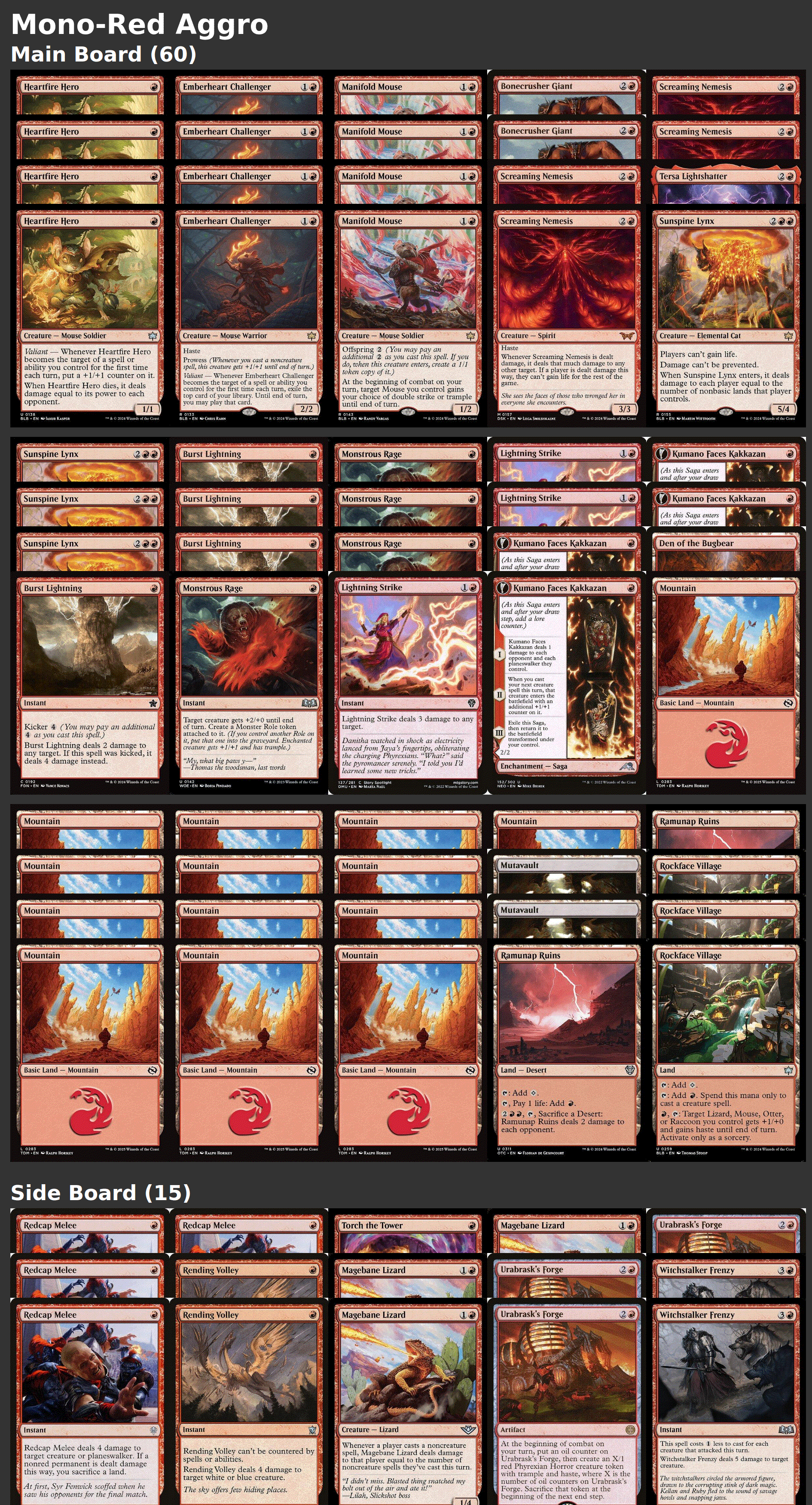 Mono-Red Aggro