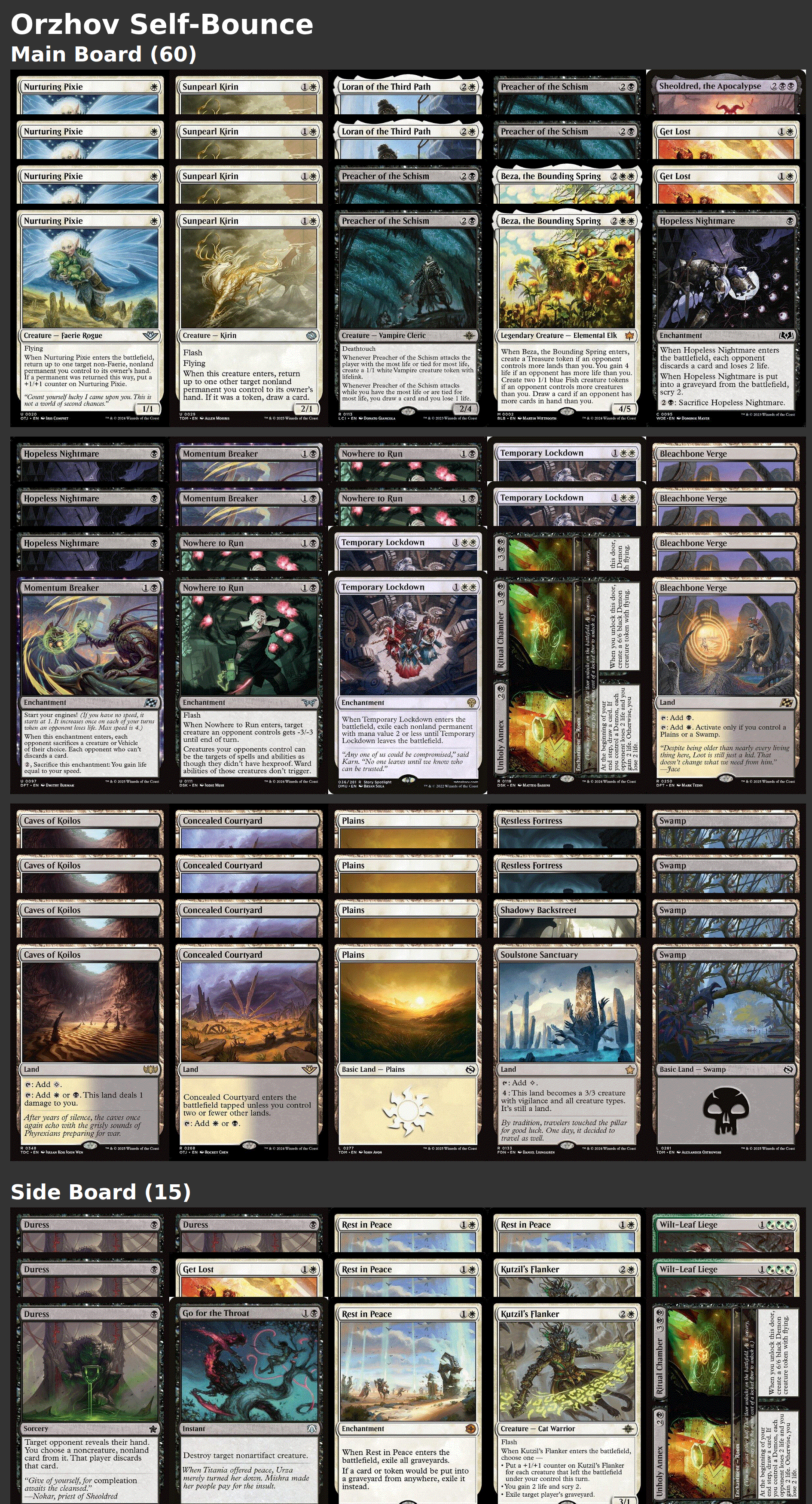 Orzhov Self-Bounce