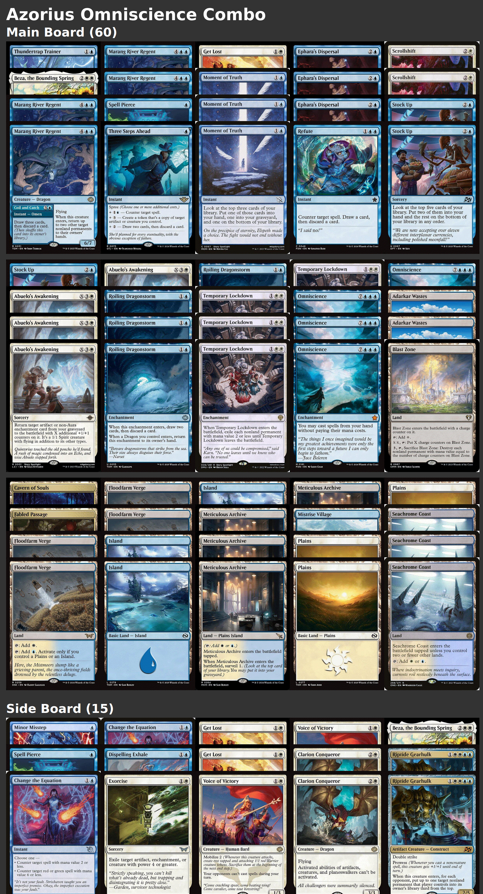 Azorius Omniscience Combo