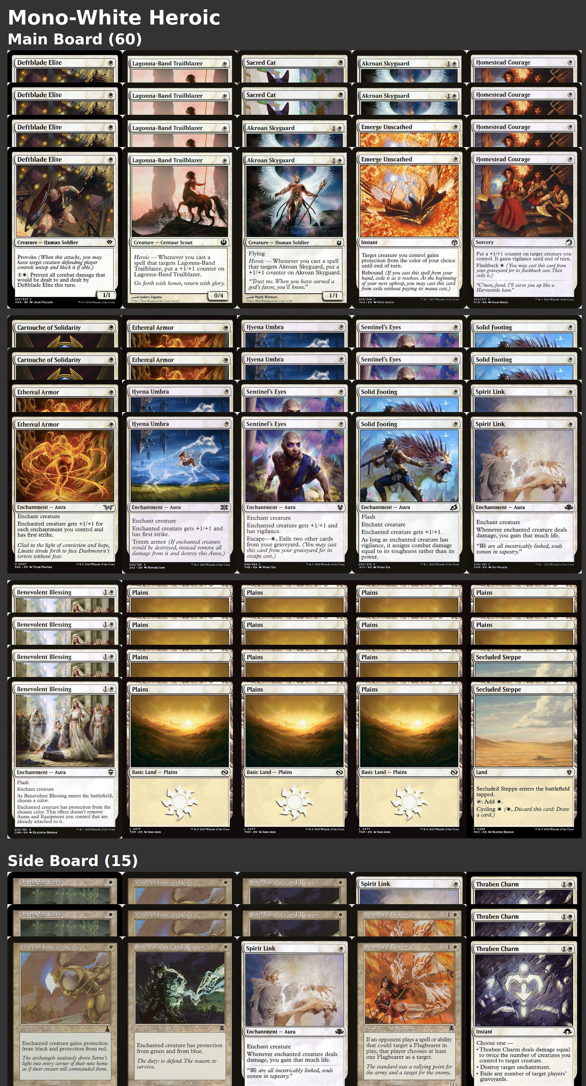 Mono-White Heroic